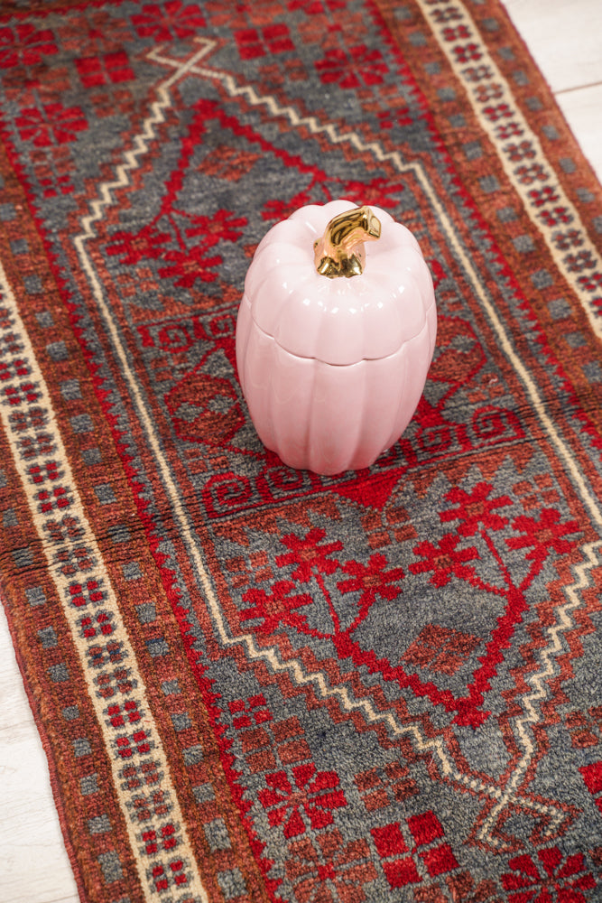 Vintage Turkish Kazak Rug 3'4" x 2'