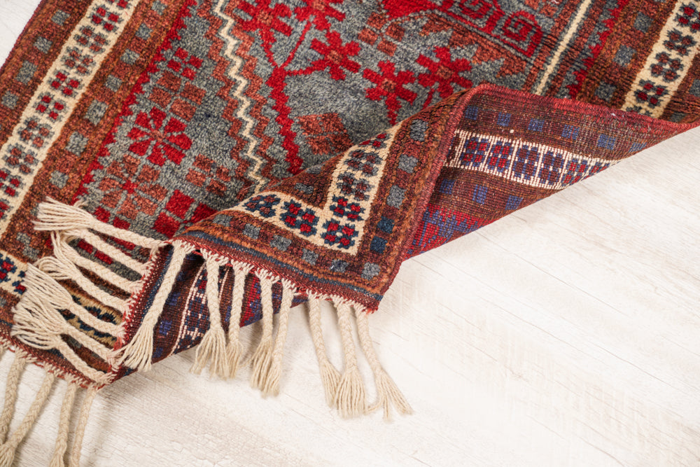 Vintage Turkish Kazak Rug 3'4" x 2'