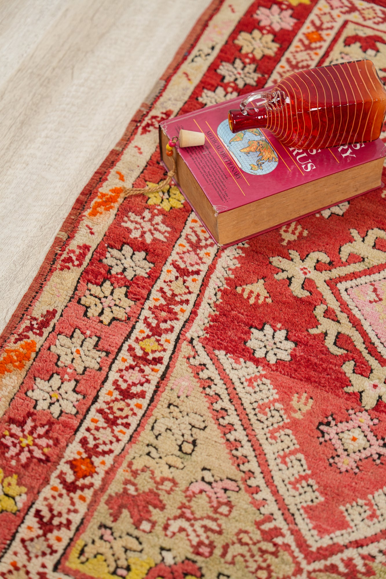 Vintage Moroccan Rabat Rug 3'9" x 2'10"