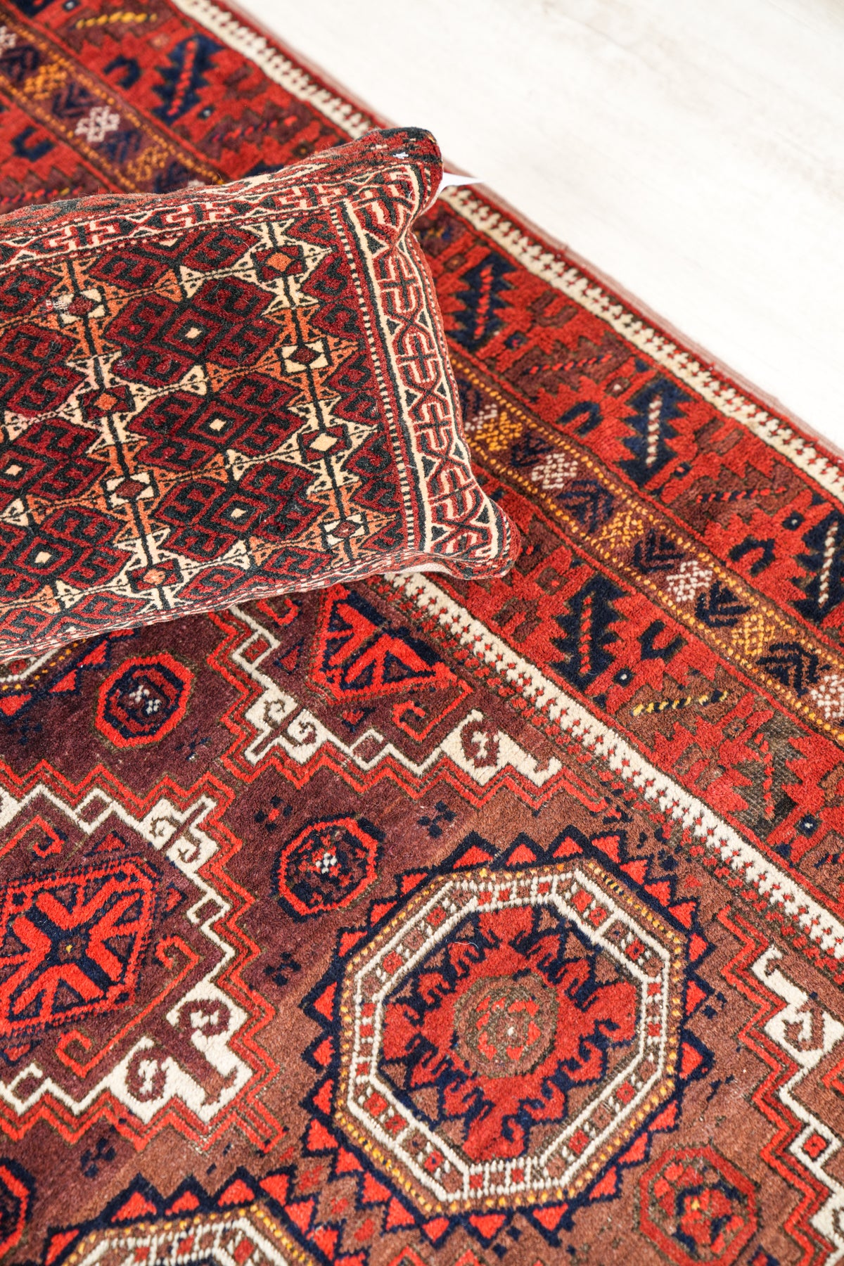 Antique Baloch Rug 6'7" x 3'9"