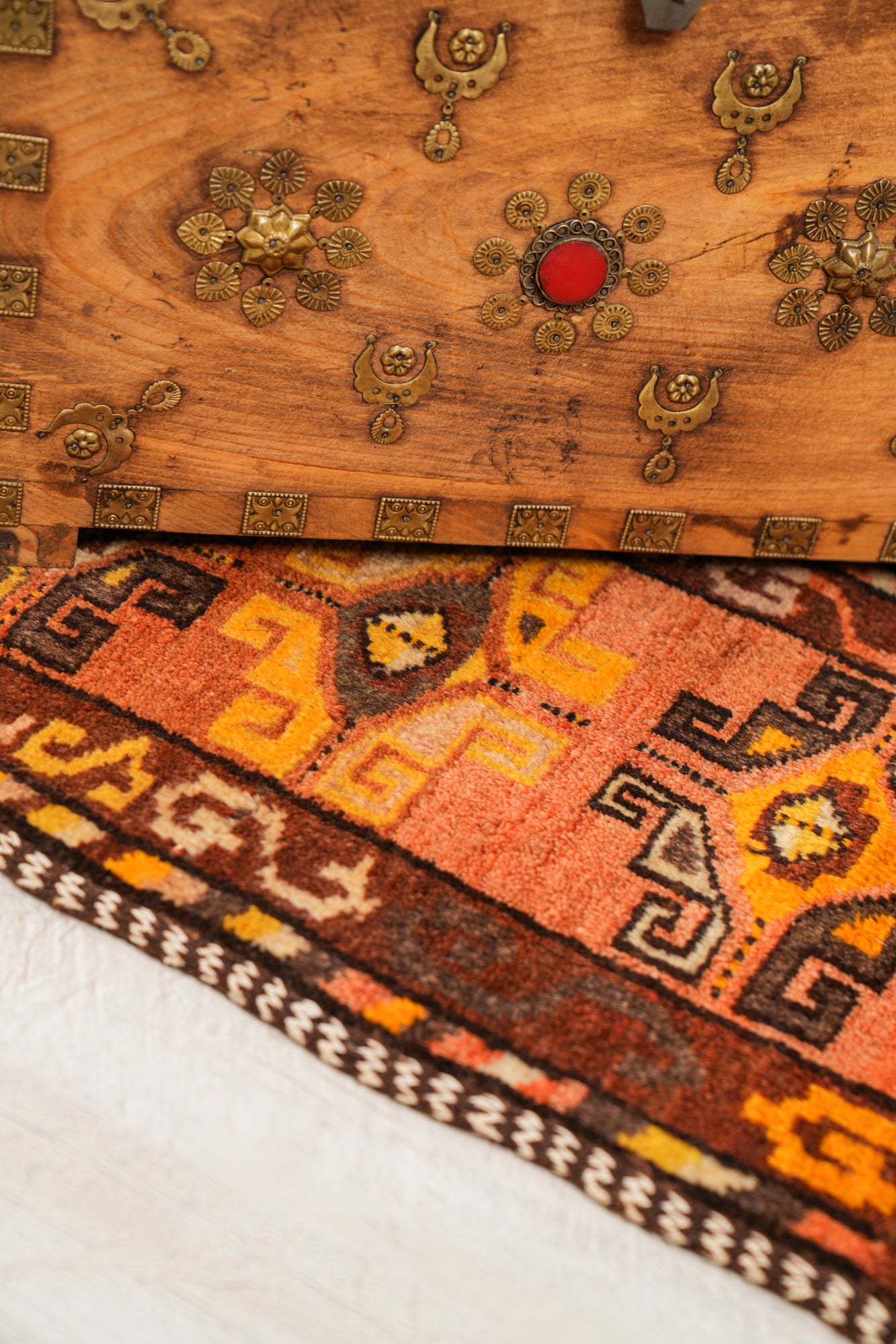 Vintage Turkish Tribal rug 3'2" x 1'3"