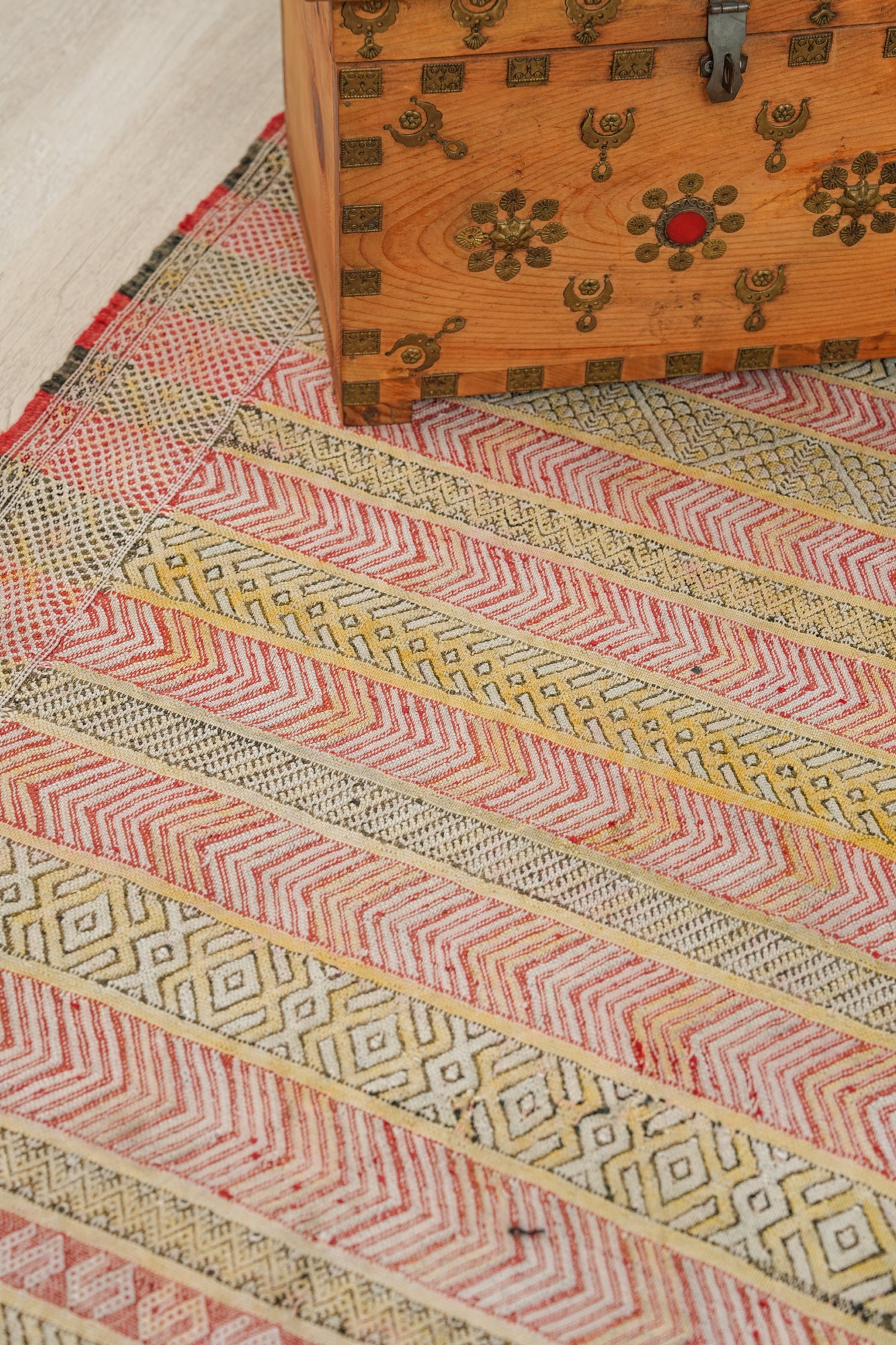 Vintage Moroccan Berber Kilim 6'8" X 3'7"