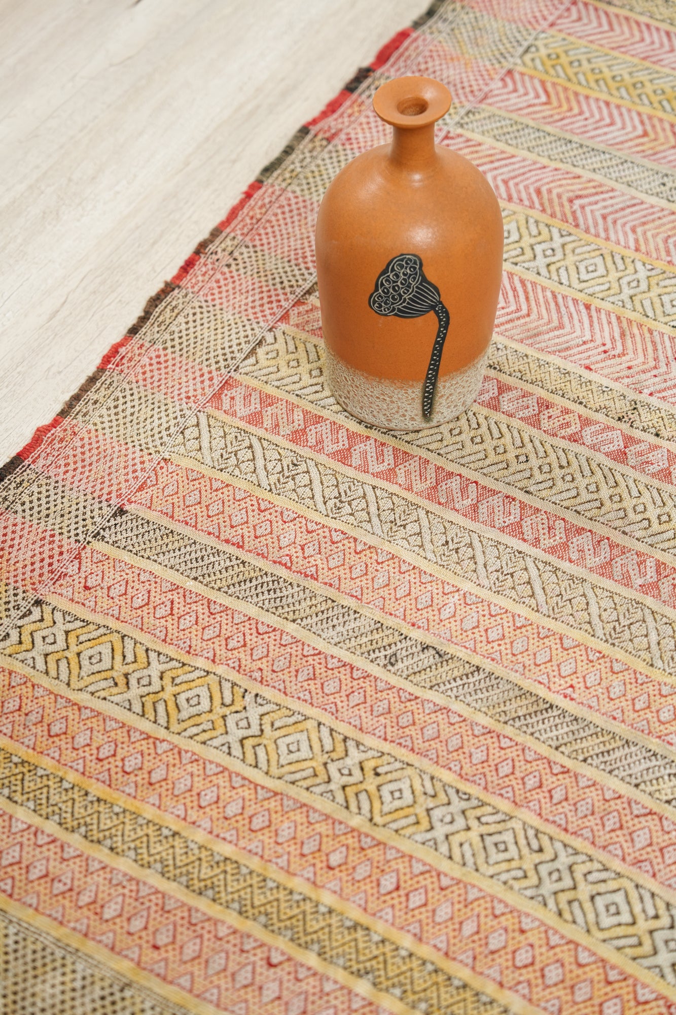 Vintage Moroccan Berber Kilim 6'8" X 3'7"