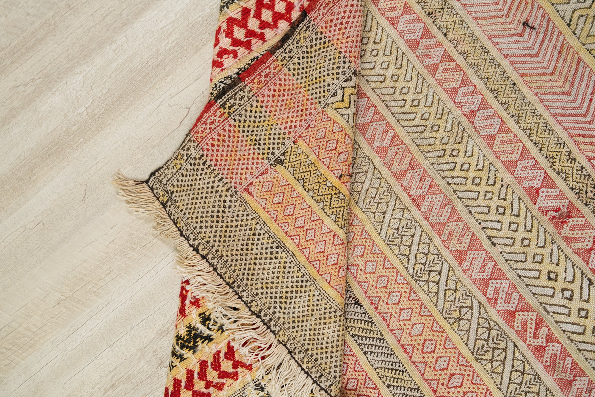 Vintage Moroccan Berber Kilim 6'8" X 3'7"