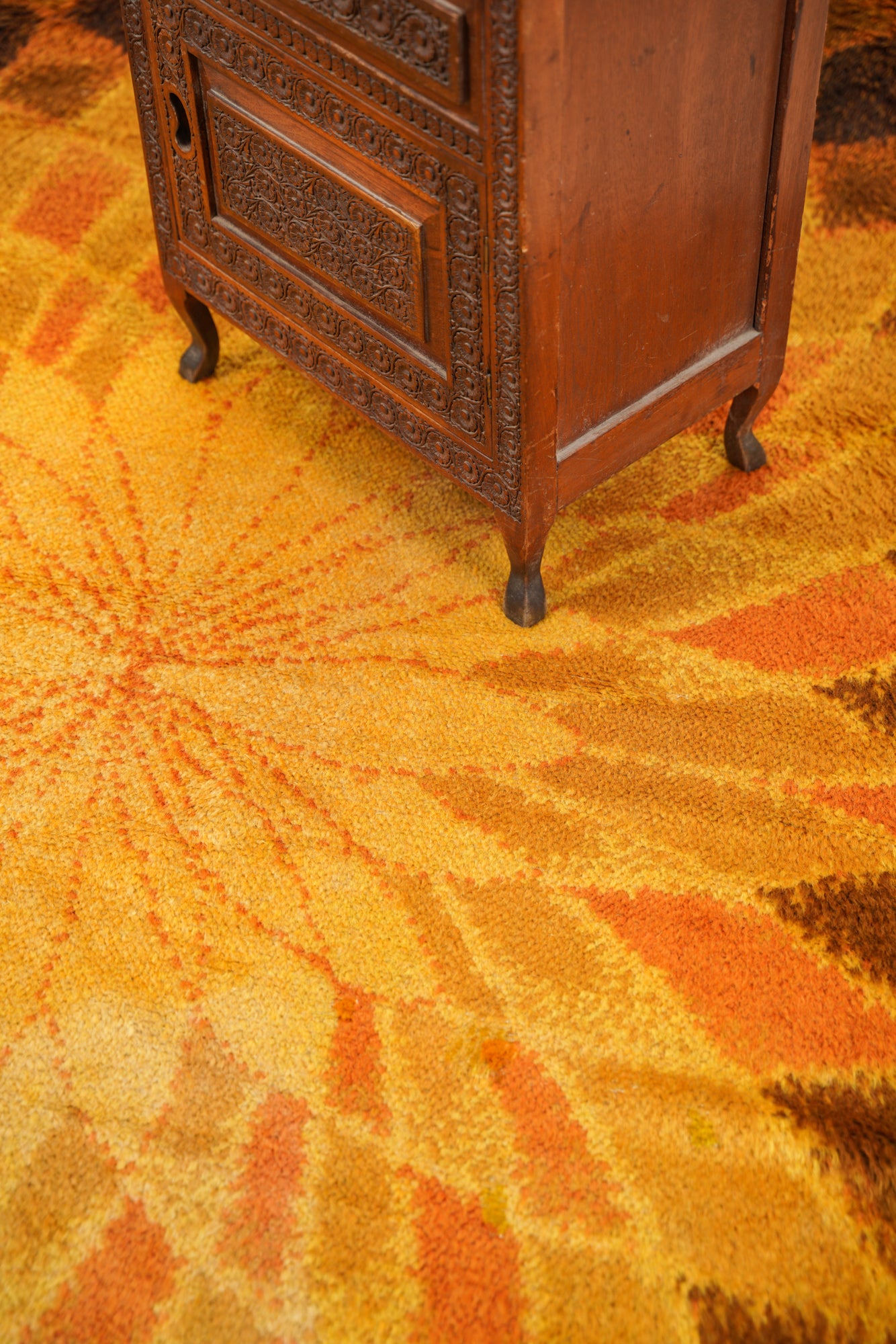 VINTAGE SCANDINAVIAN RYA RUG 7'1" x 4'8"