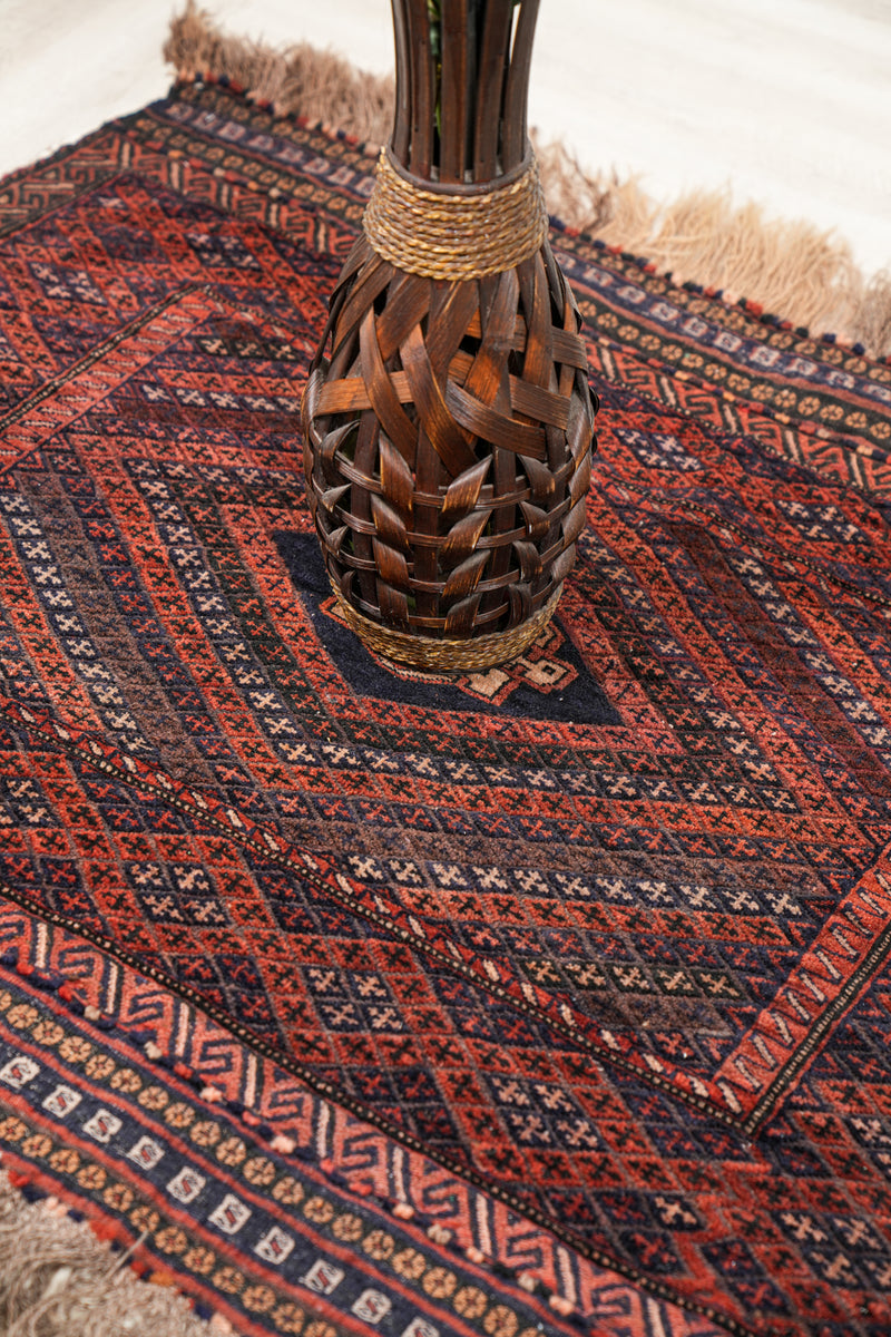 Vintage Turkoman Baloch Rug 4' x 3'3"