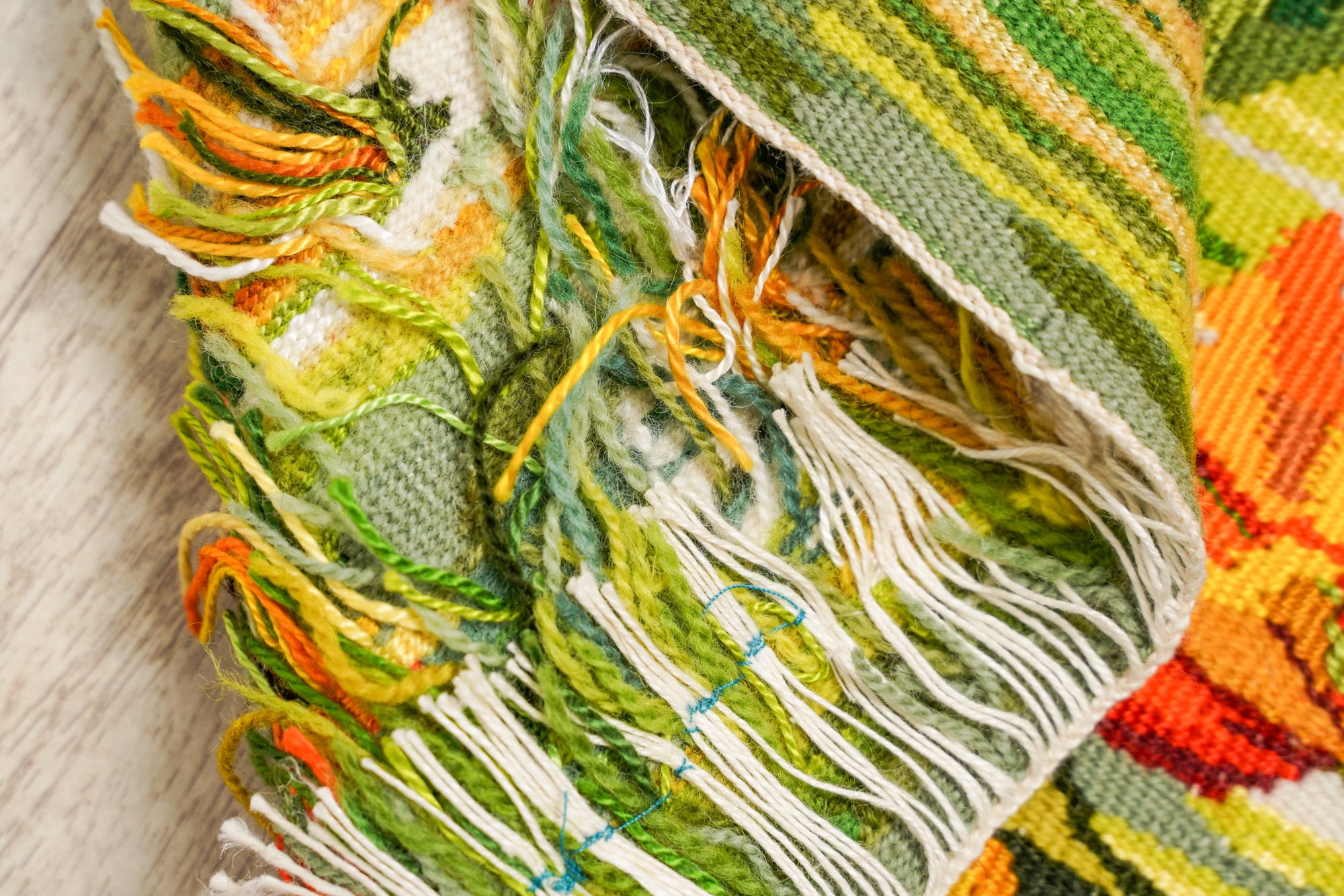 Vintage Swedish Tapestry 1'8" X 1'1"