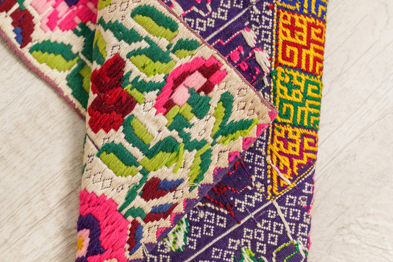 Vintage Patzun Guatemalan Textile 2'10" x 1'