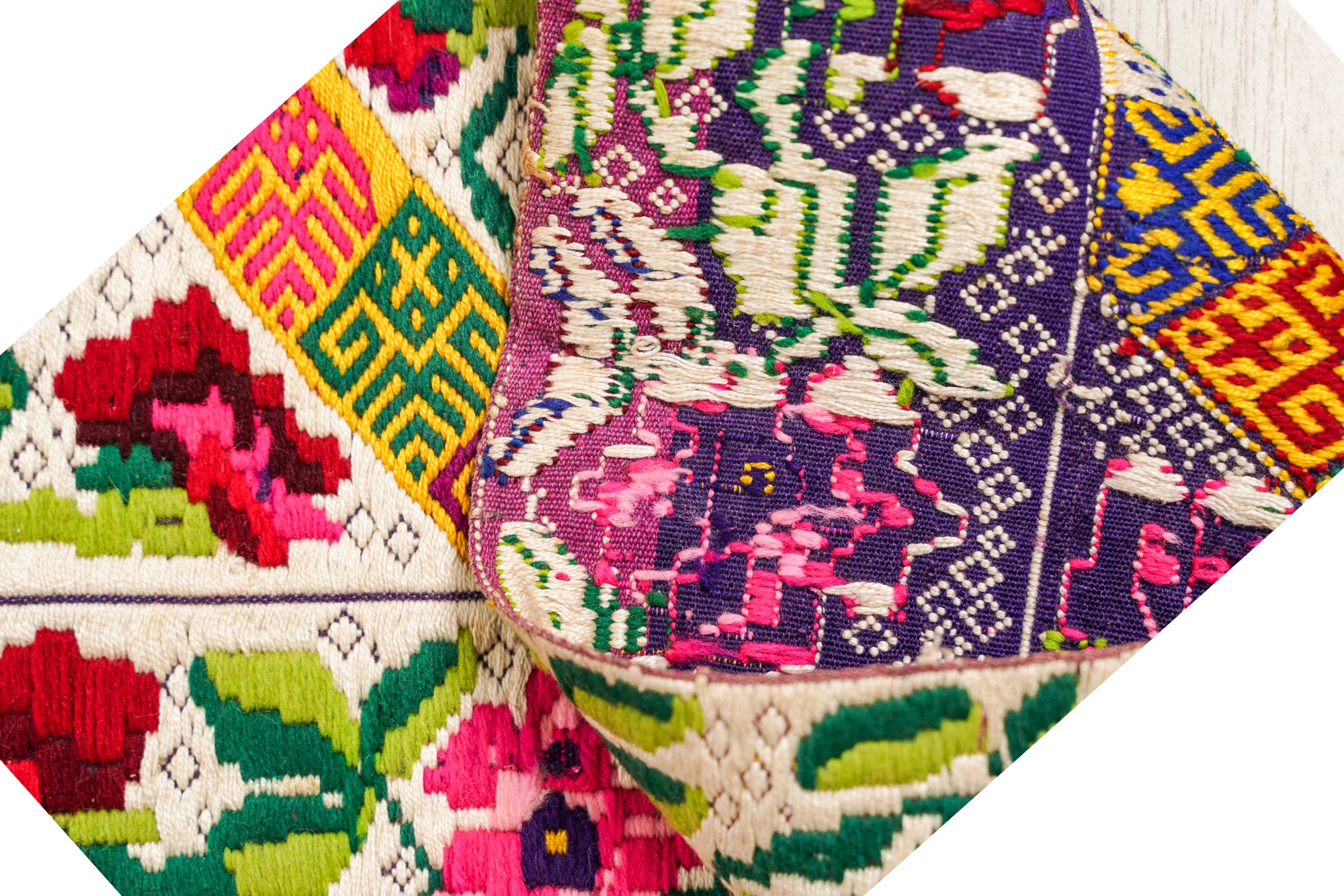 Vintage Patzun Guatemalan Textile 2'10" x 1'