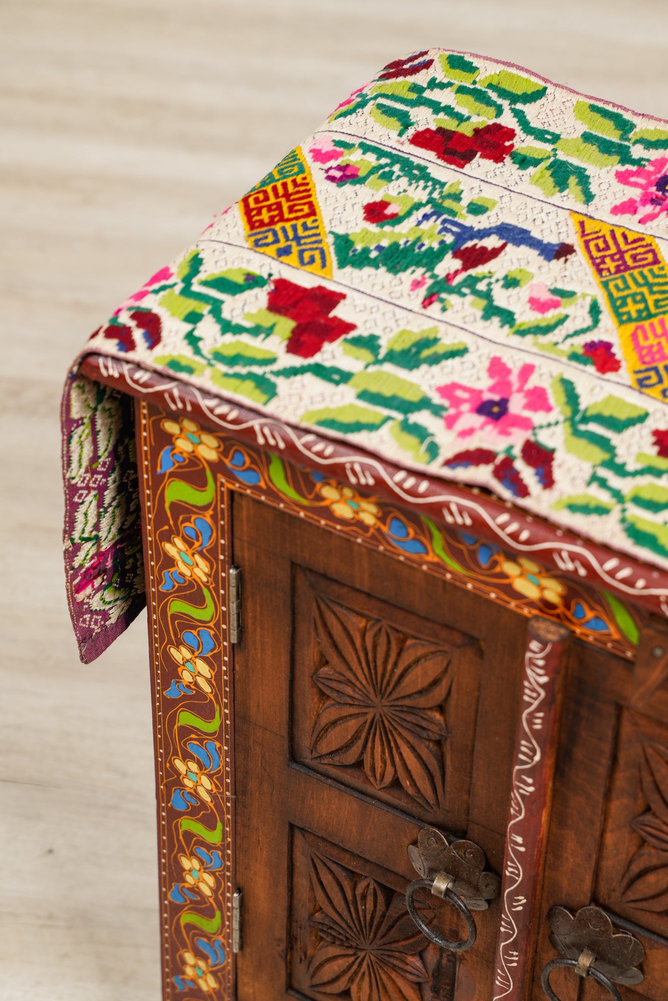 Vintage Patzun Guatemalan Textile 2'10" x 1'