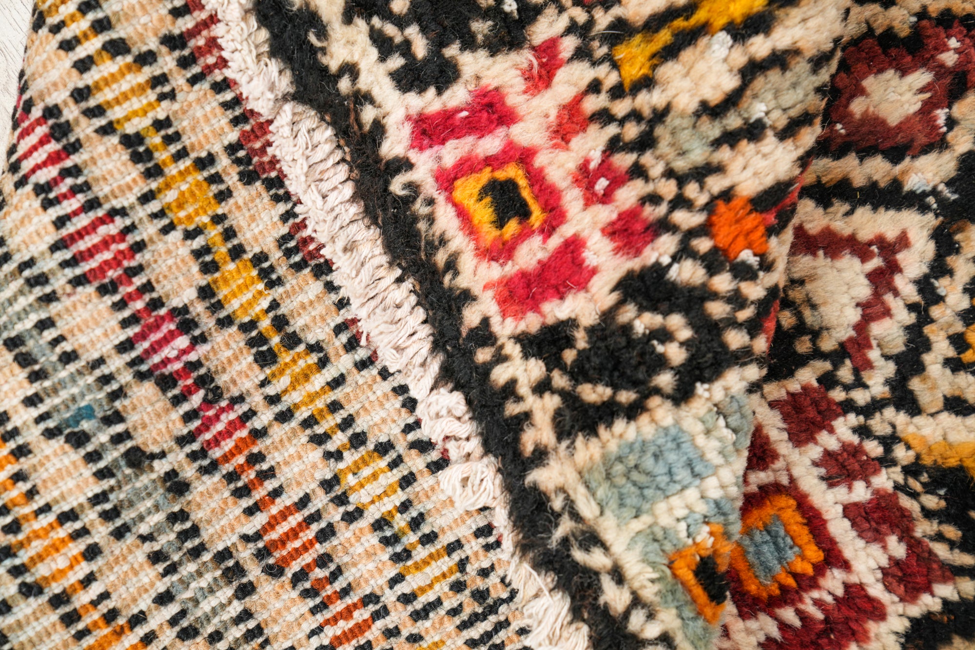 Vintage Moroccan Rug 4'6" x 2'9"