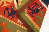 Vintage Swedish Rollakan Tapestry 2'4" x 1'9" (backahast)