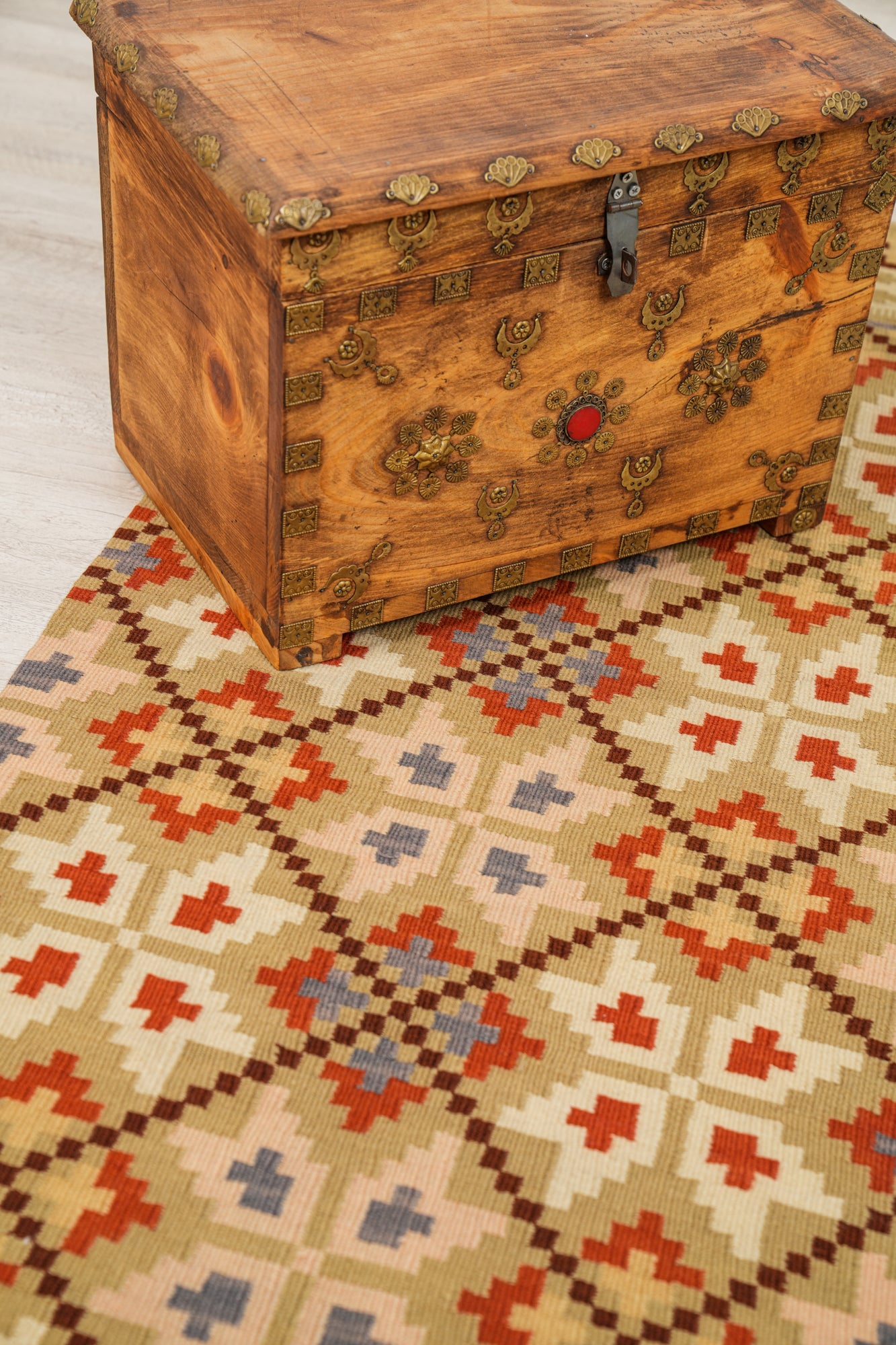 Antique Norwegian Tapestry 5'4" x 1'10"