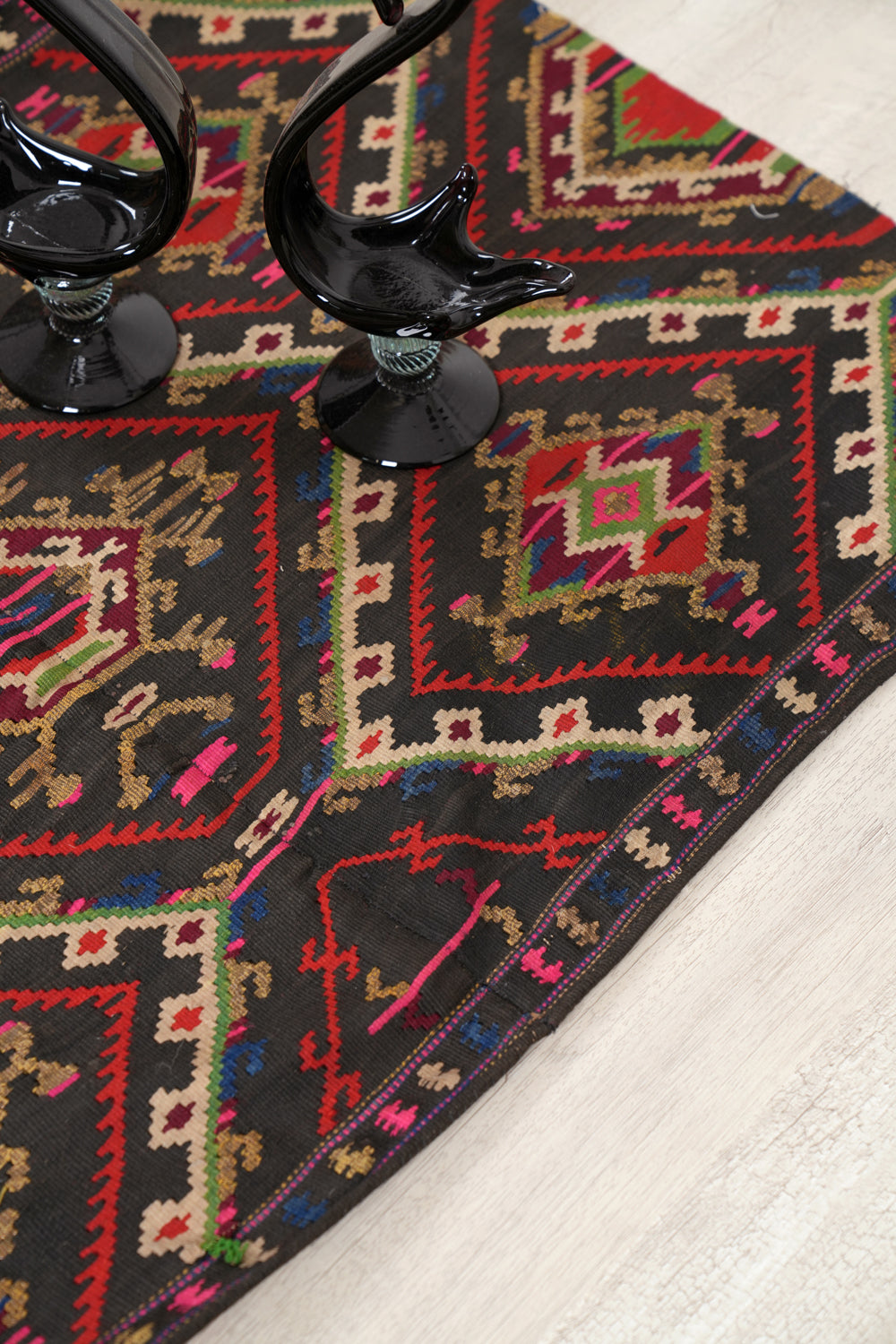 Vintage Macedonian Futa Textile 1'10" x 2'
