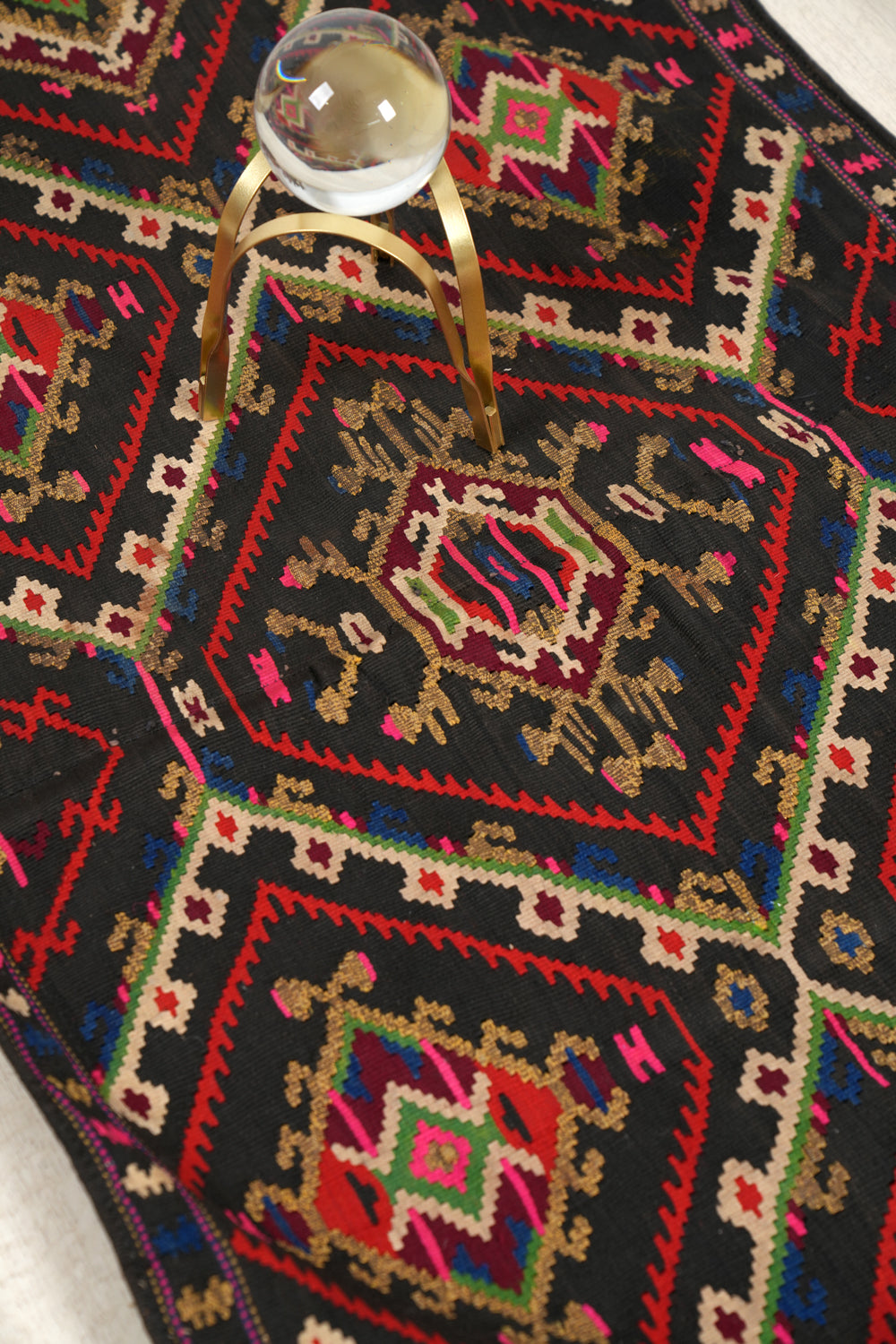 Vintage Macedonian Futa Textile 1'10" x 2'