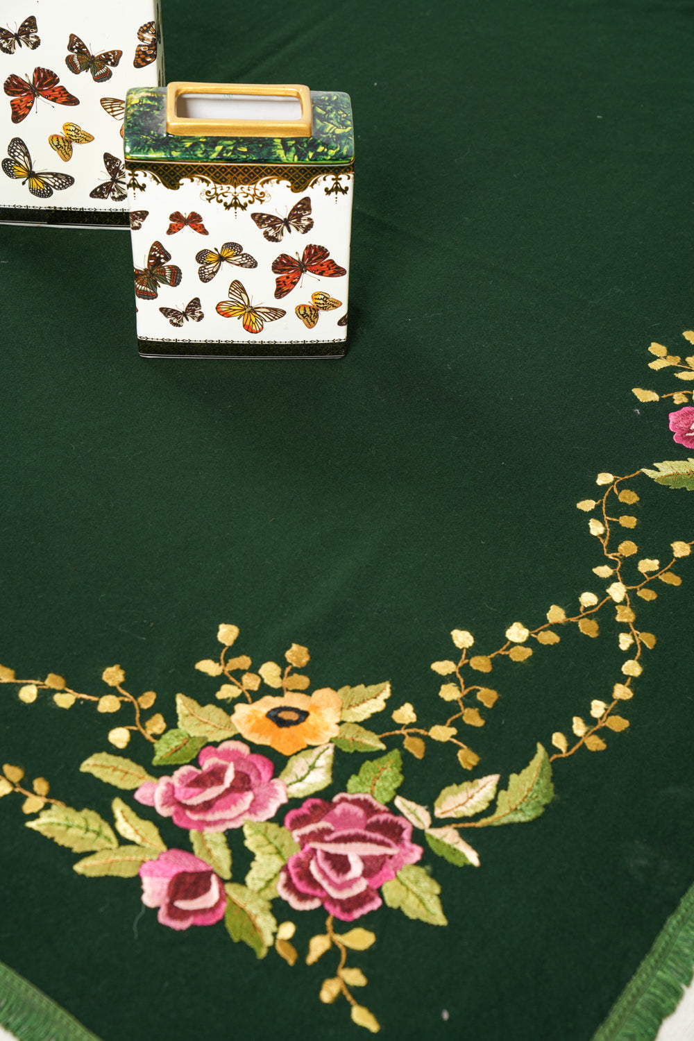 Vintage Polish Embroidery Textile 5'5" x 5'8"