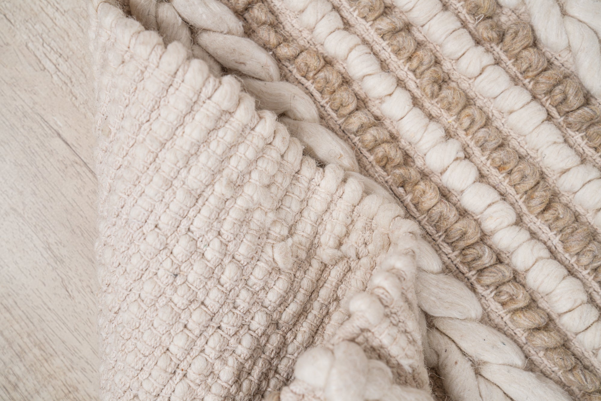 Vintage Scandinavian Braided Rug 3'8" x 2'