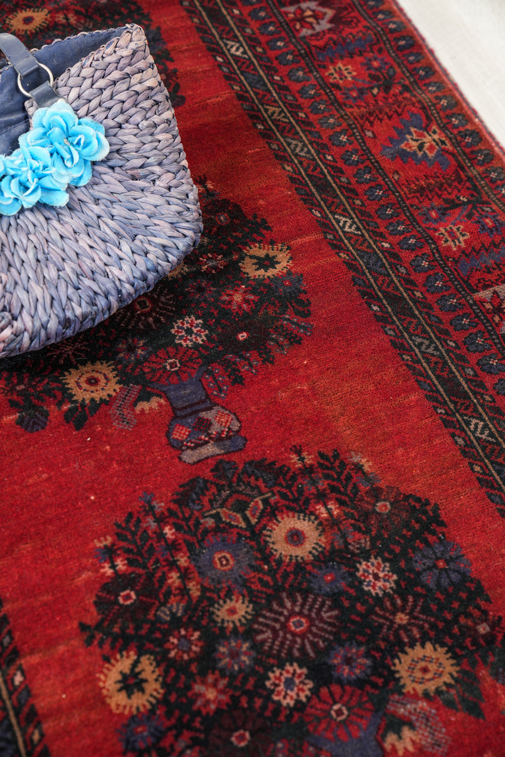 Vintage Baloch Rug 6' x 4' (vase)