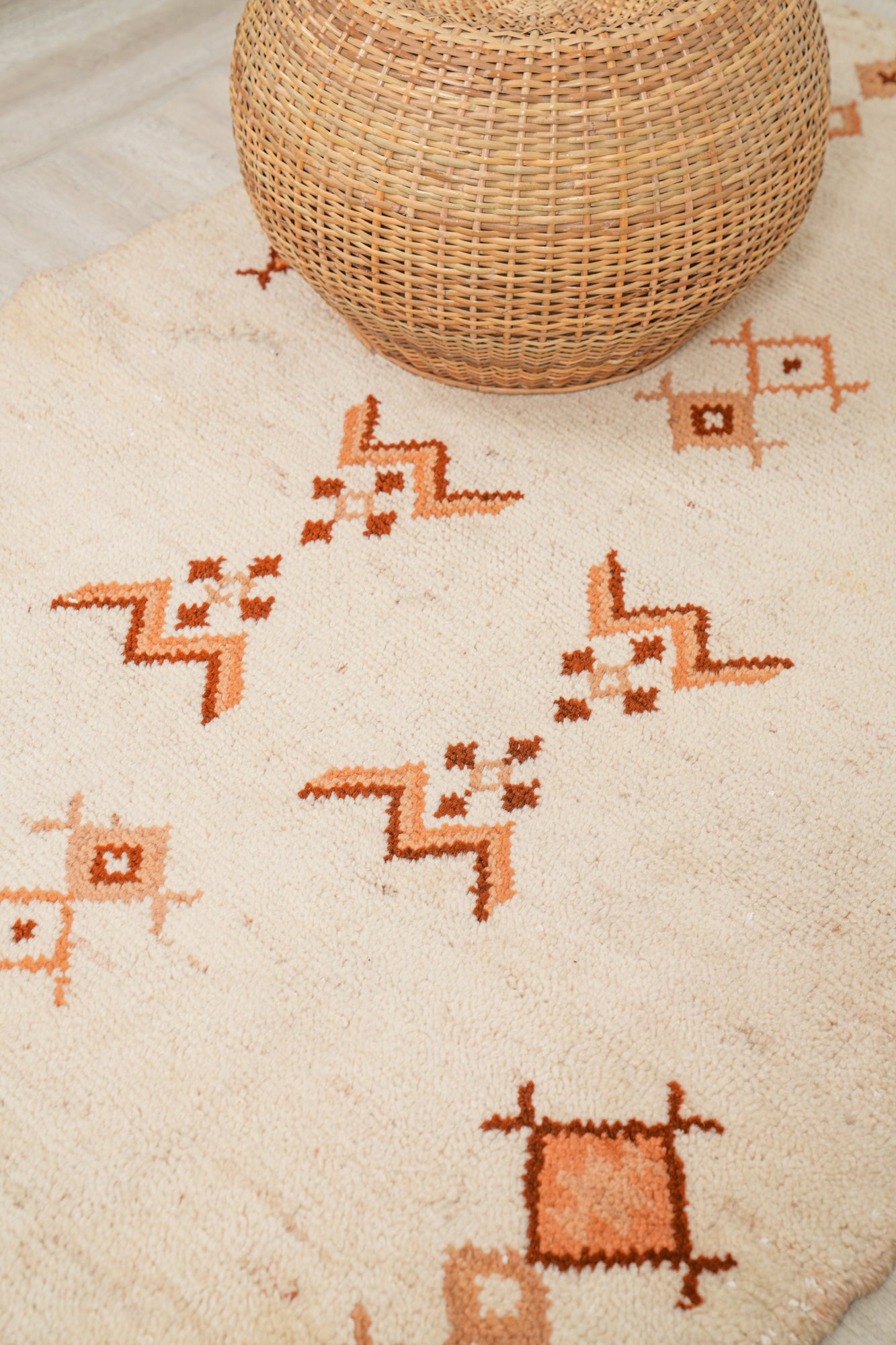 Vintage Moroccan Berber Rug 6' x 3'10"