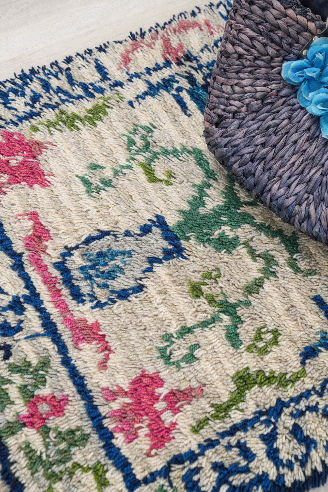 Vintage Scandinavian Rya Rug 3'7" x 2'6"