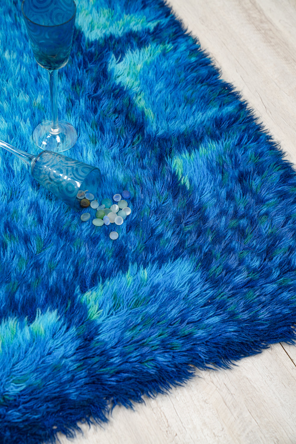 Vintage Scandinavian Rya Rug 6' x 4'4"