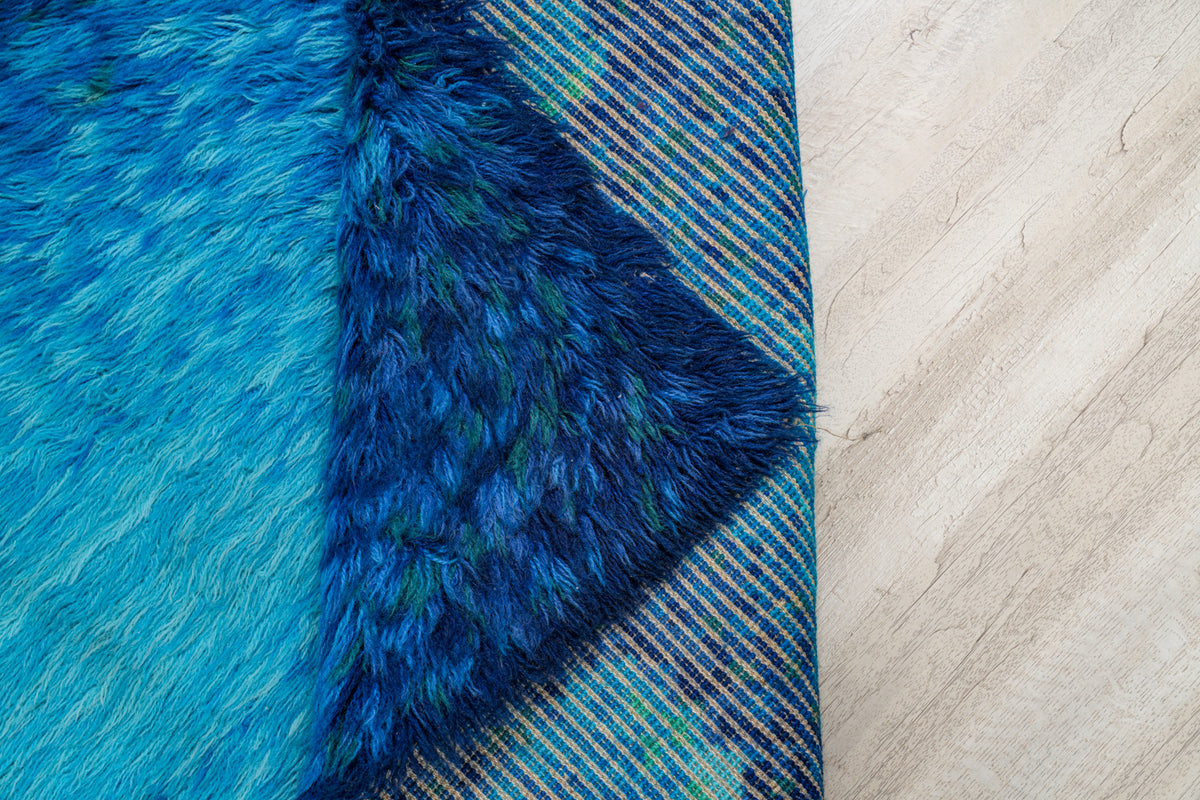 Vintage Scandinavian Rya Rug 6' x 4'4"