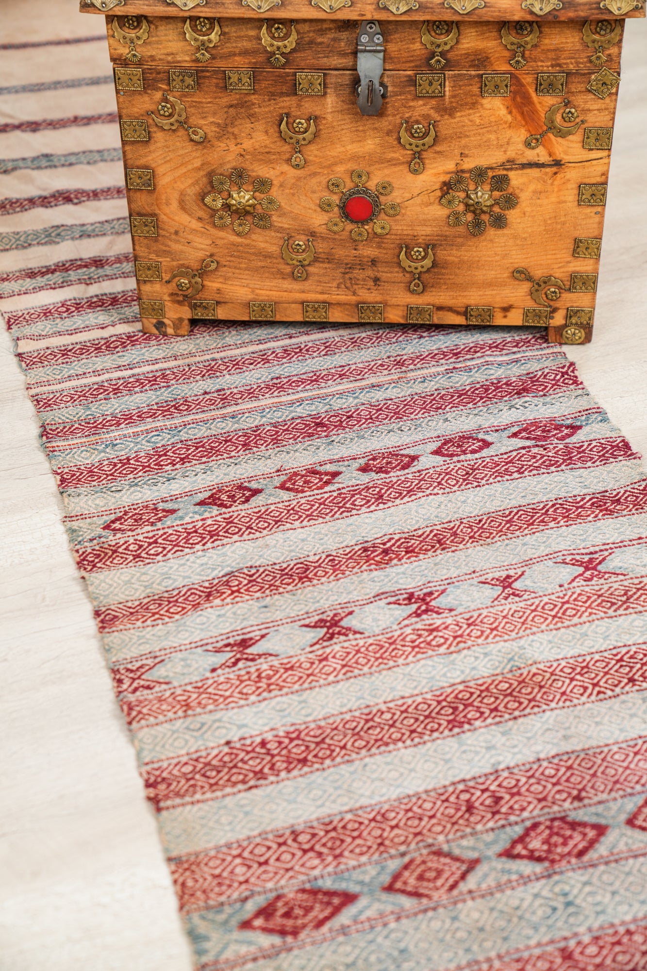 Antique Bhutan Kera Traditional Textile 7'5" x 1'7"