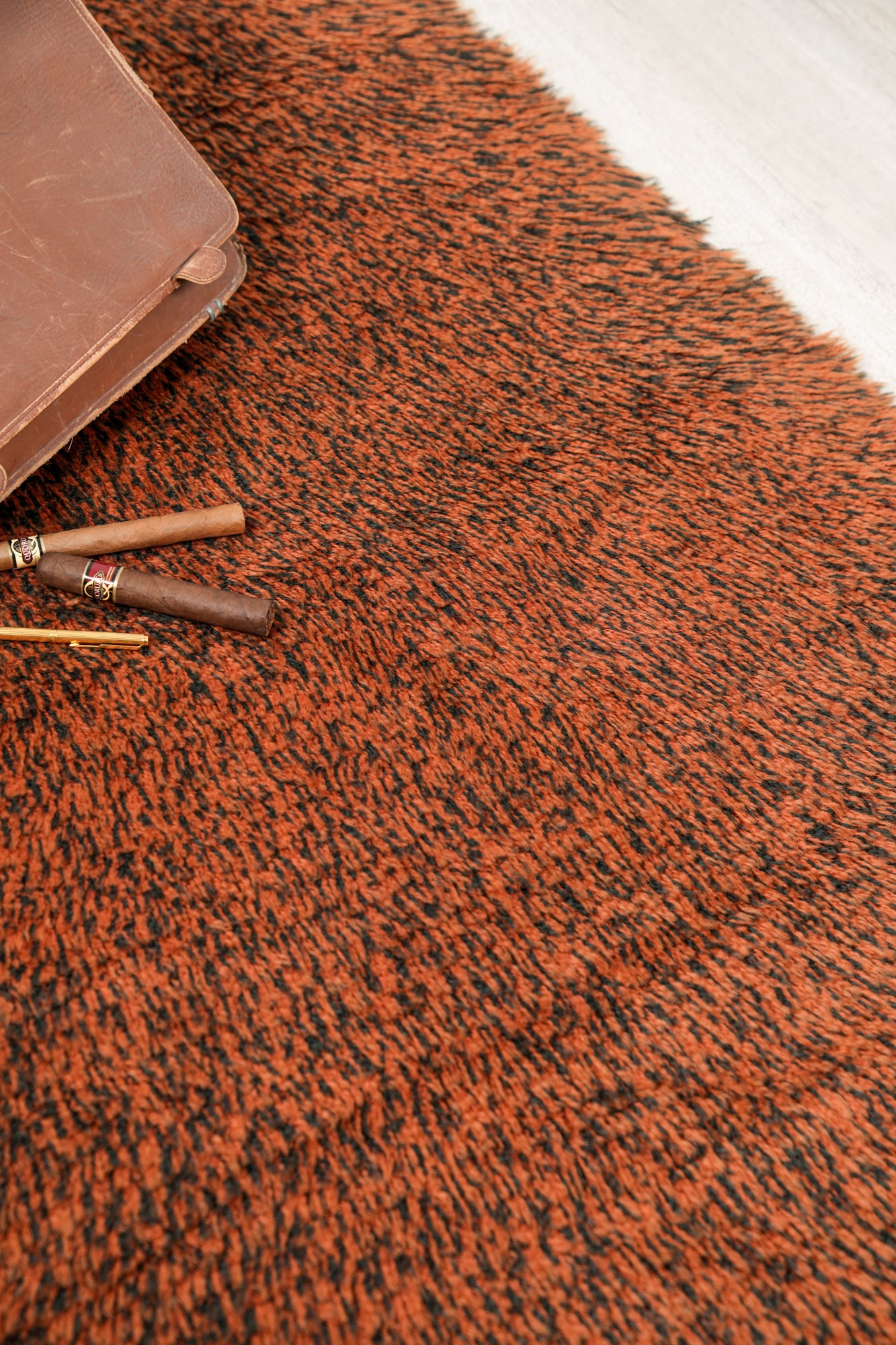 Vintage Scandinavian Rya Rug 4'9" x 2'10"