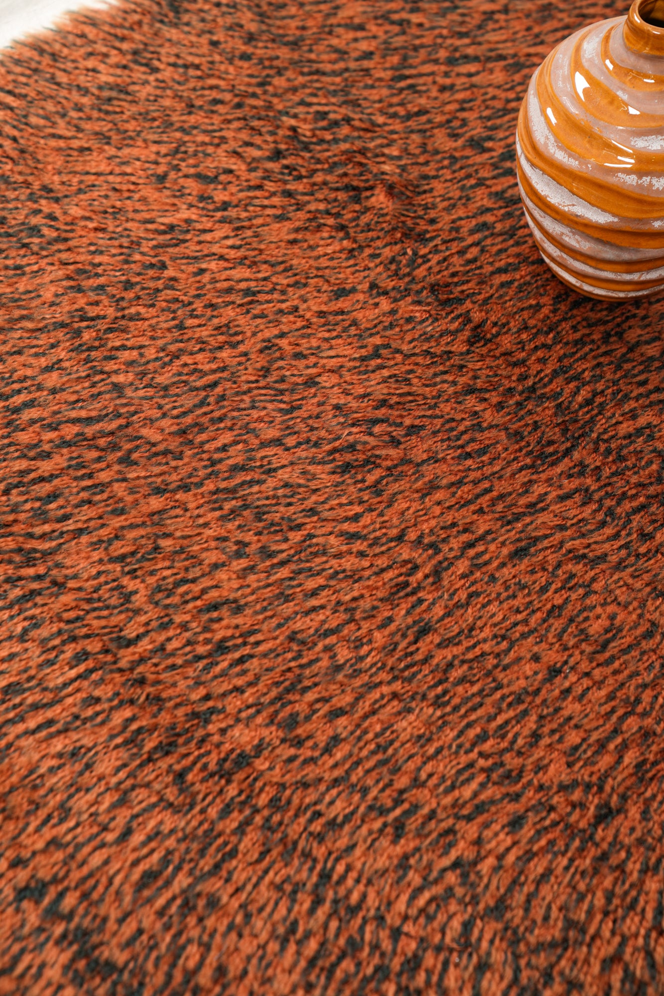 Vintage Scandinavian Rya Rug 4'9" x 2'10"