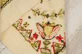 Vintage European Crewel Embroidery Textile 3' x 1'6"