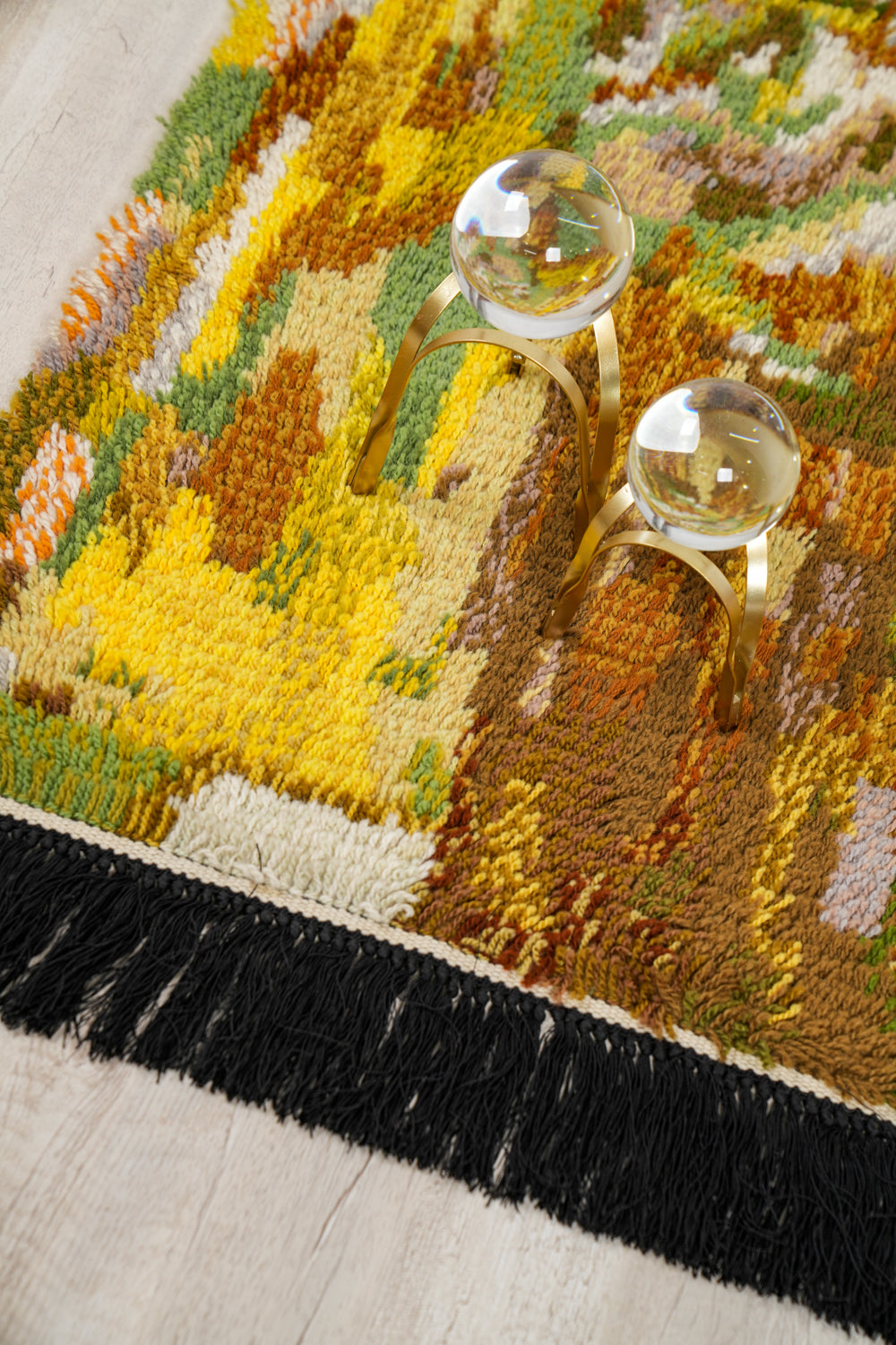 Vintage Scandinavian Rya Rug 3'9" x 2'7"