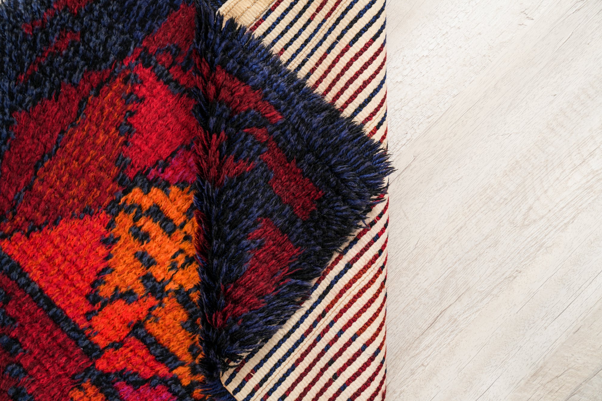 Vintage Scandinavian Rya Rug 4' x 2'5"