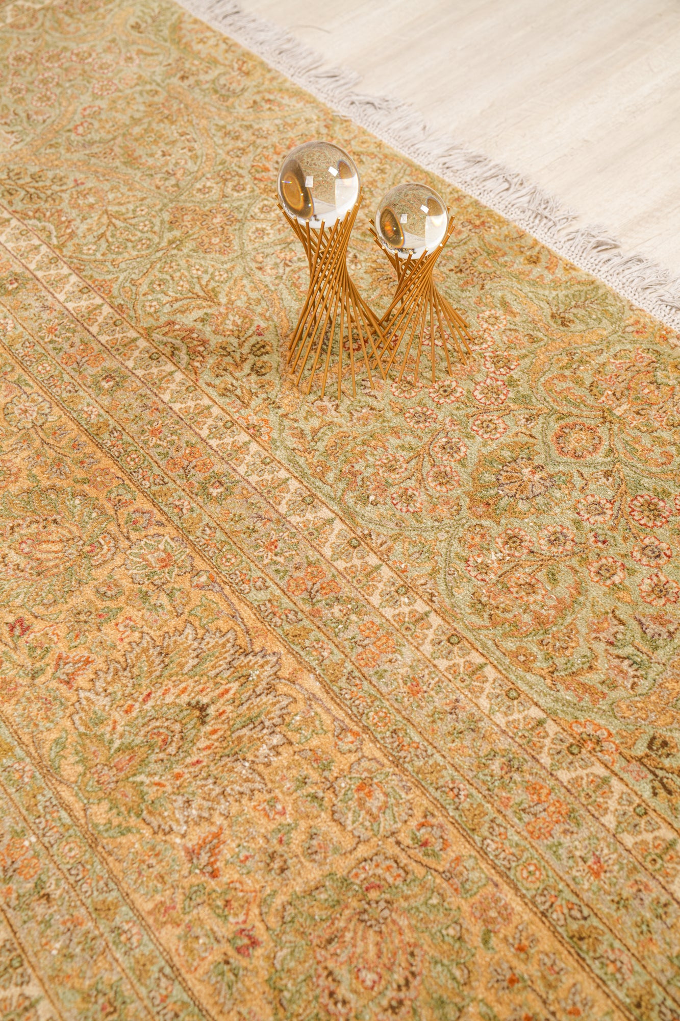Vintage Pakistani Hallway Rug 12' x 3'5" (fragment)