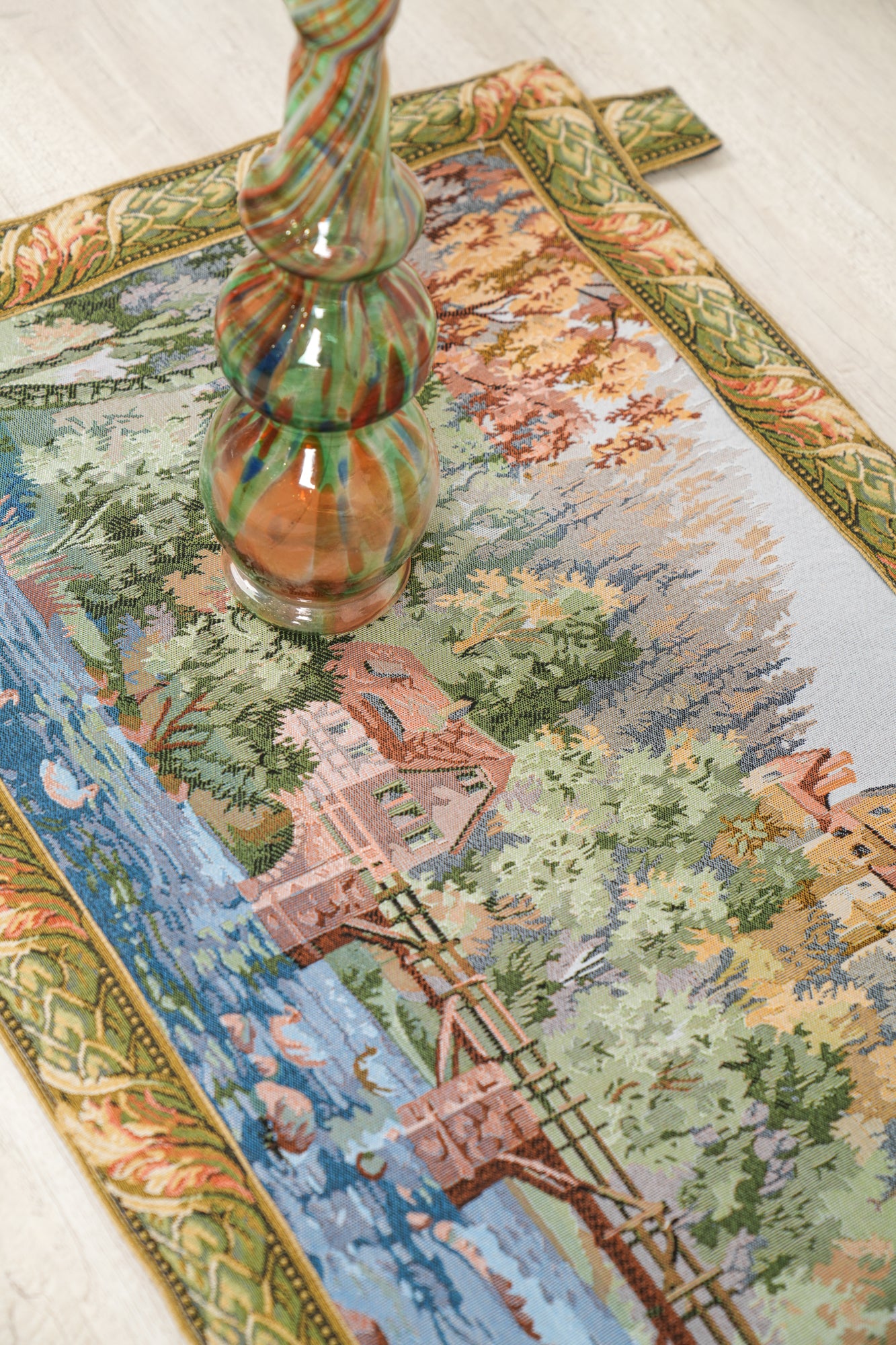 Vintage EUROPEAN LOOM Tapestry 4' X 2'4" (THE MANOR)