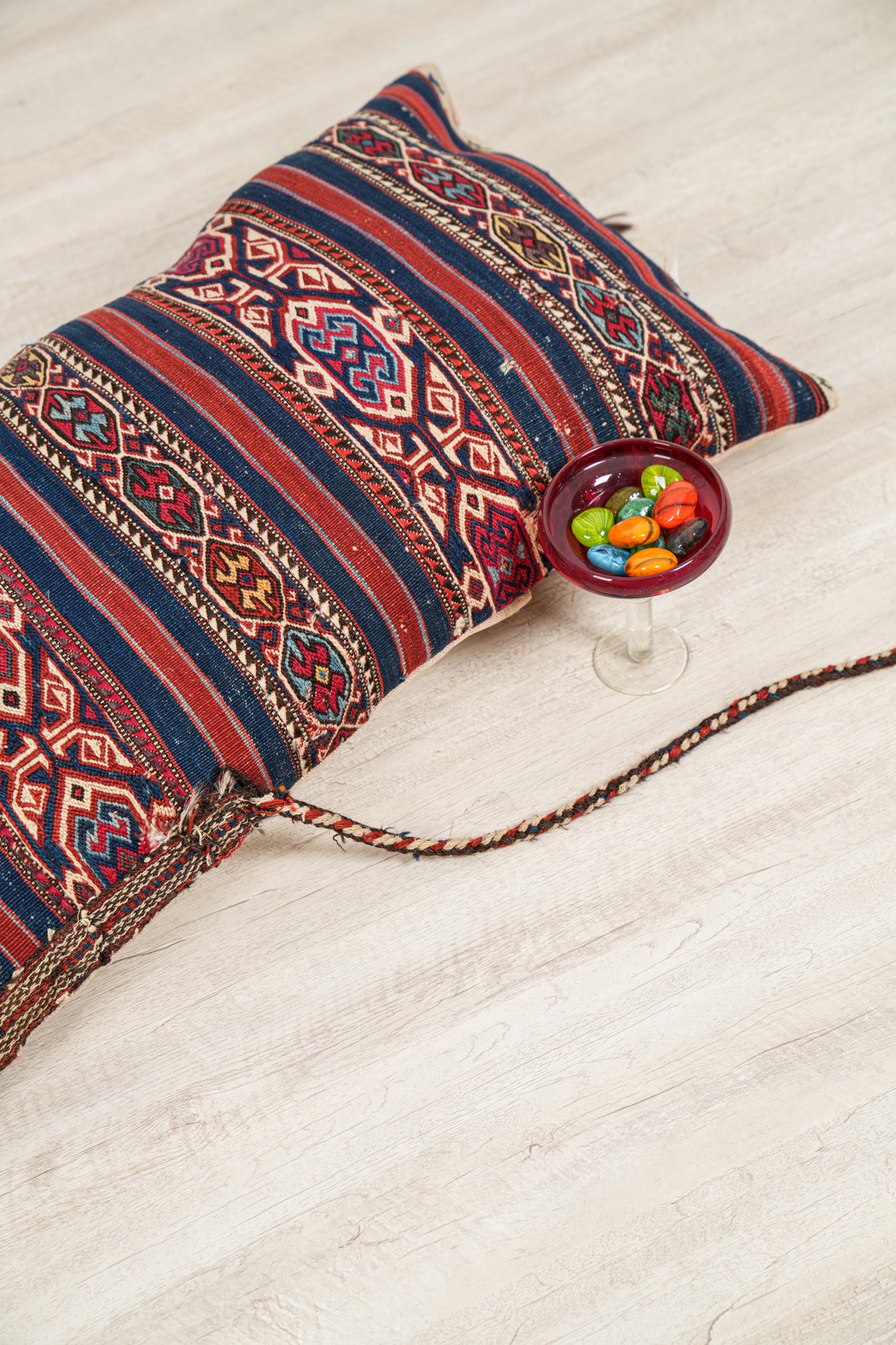 Antique Anatolian lumbar cushion 3'4" x 2'