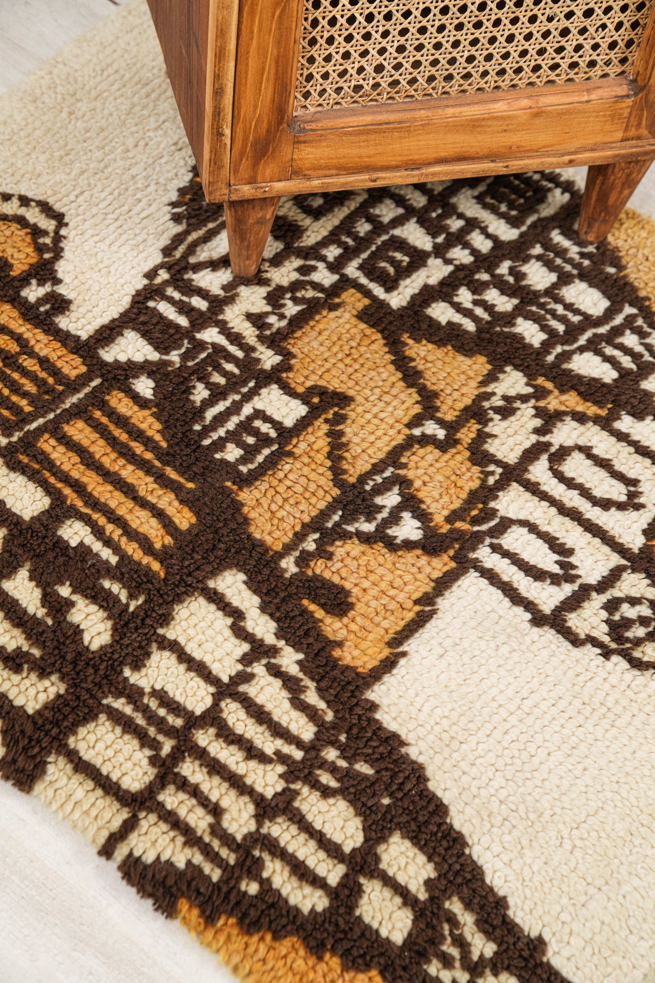Vintage Scandinavian Rya Rug 3'2" x 2'7"