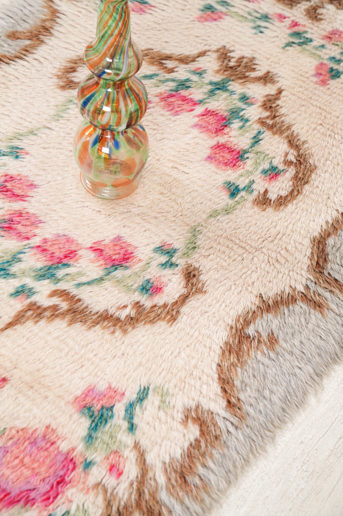 Vintage Scandinavian Rya Rug 4'7" x 3'