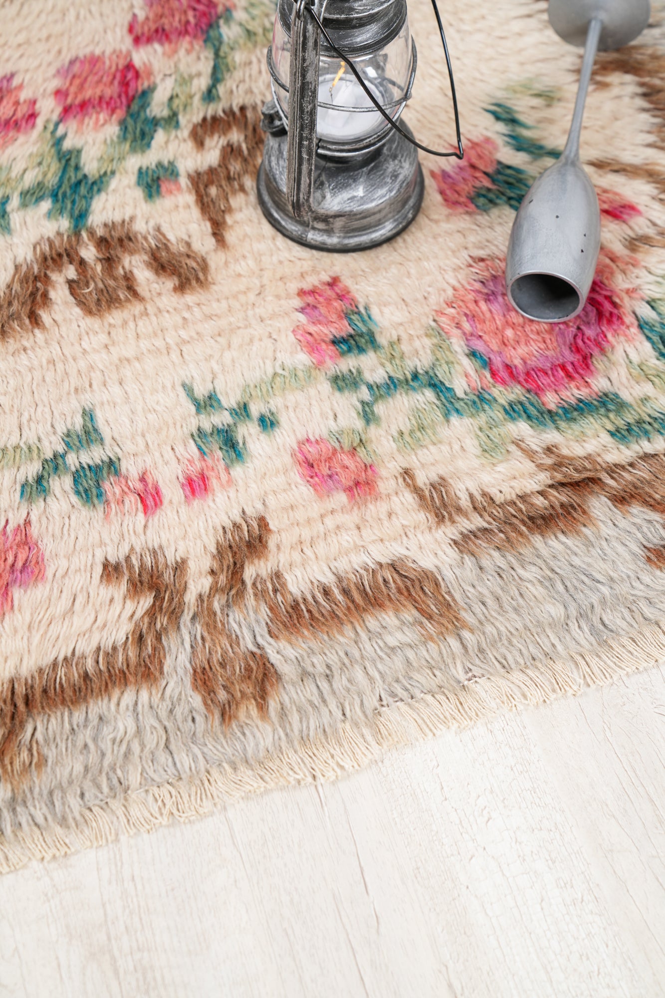 Vintage Scandinavian Rya Rug 4'7" x 3'