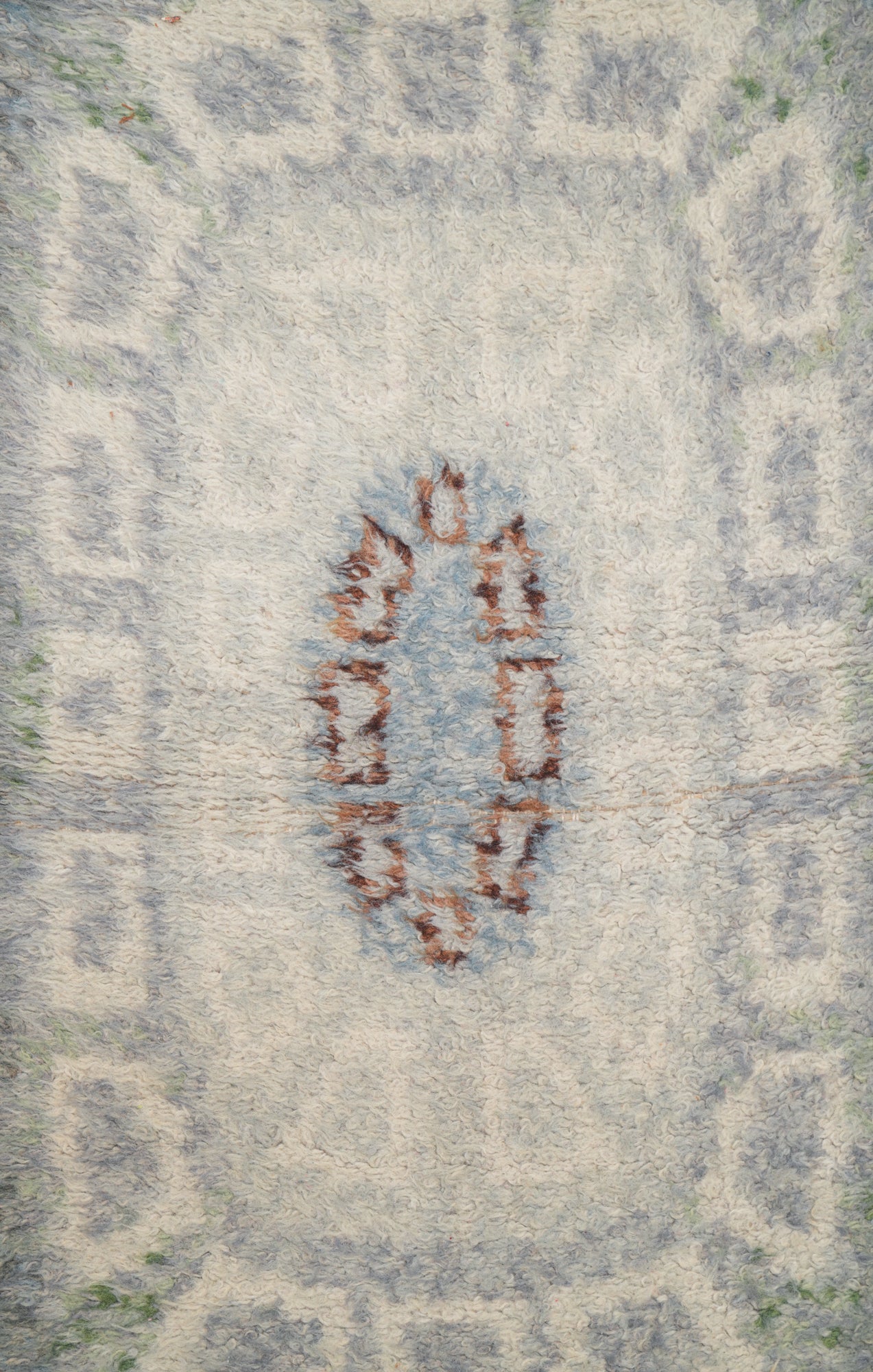 Vintage Scandinavian Rya Loom Rug 4' x 2'2"