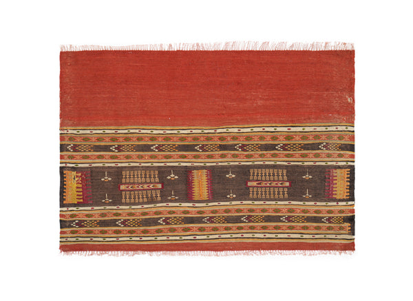 Vintage Kilim, Turkish Kilim, Small Kilim, good Oushak Kilim, 34x54 inches Red Kilim, Bohemian Kilim, Gift Kilim, Wall Hanging Kilim, 5149