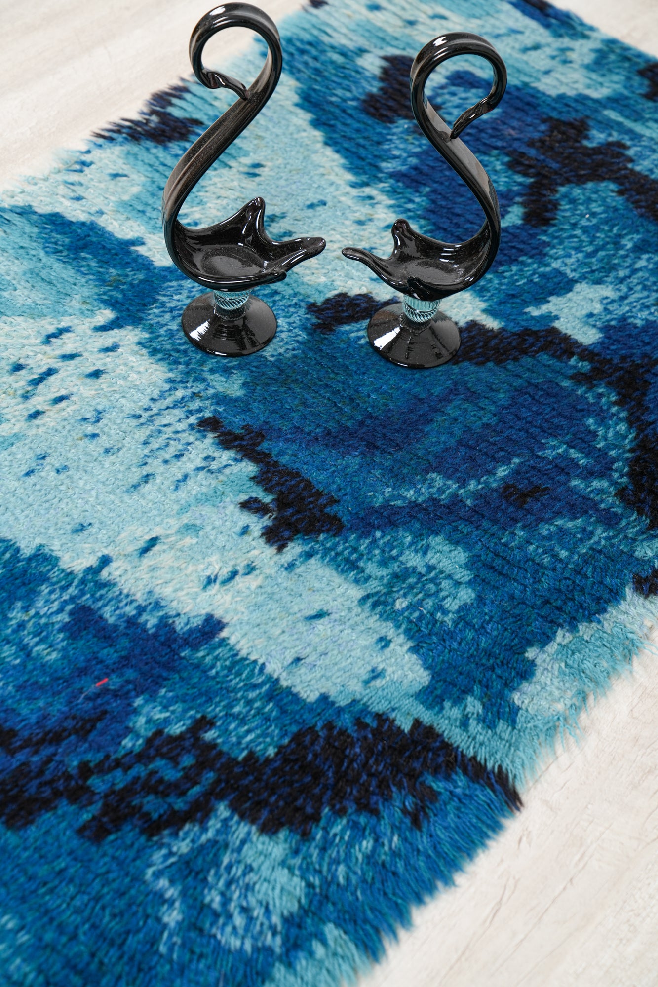 Vintage Scandinavian Rya Rug 4'4" x 2'4"