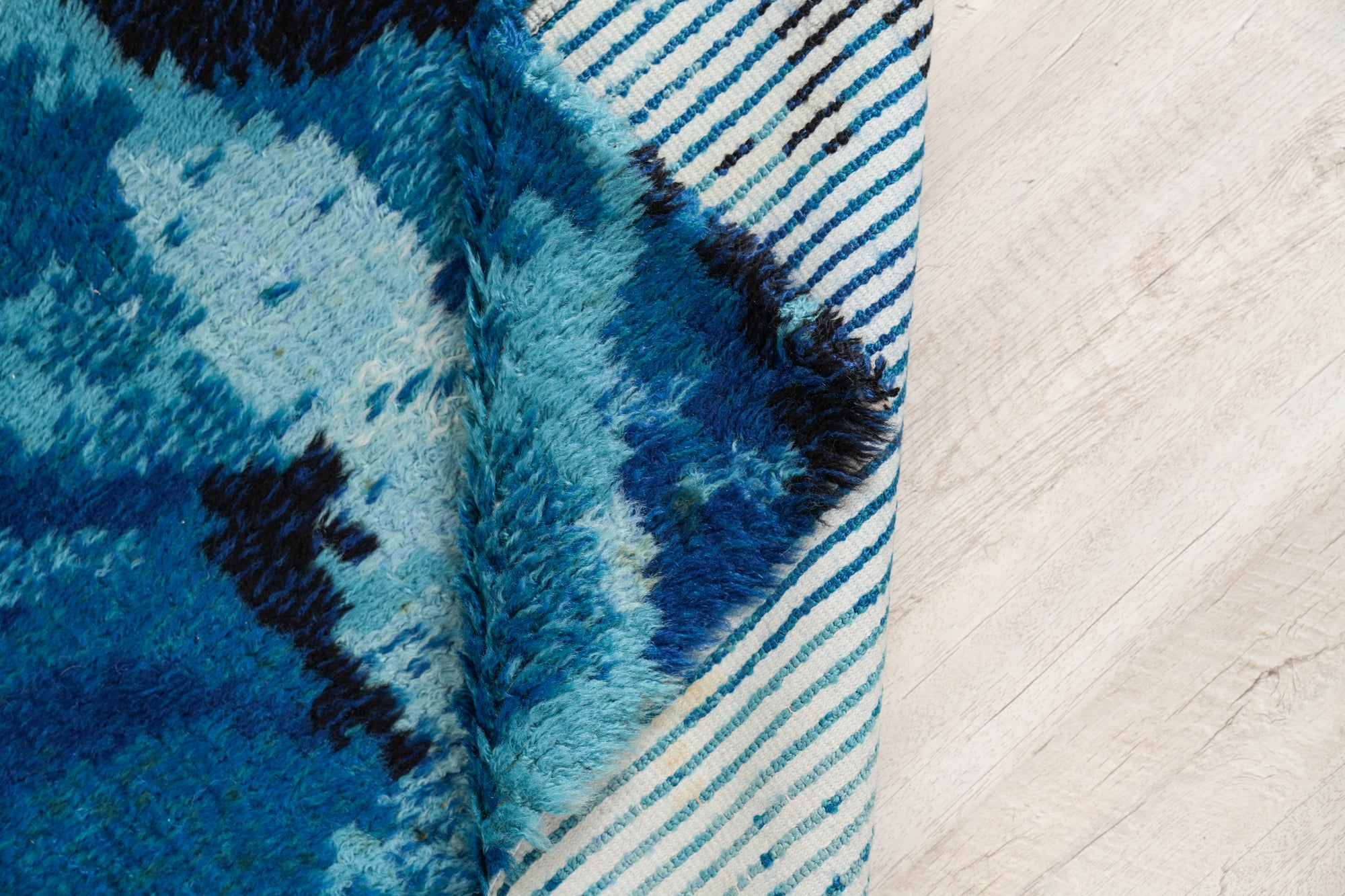 Vintage Scandinavian Rya Rug 4'4" x 2'4"