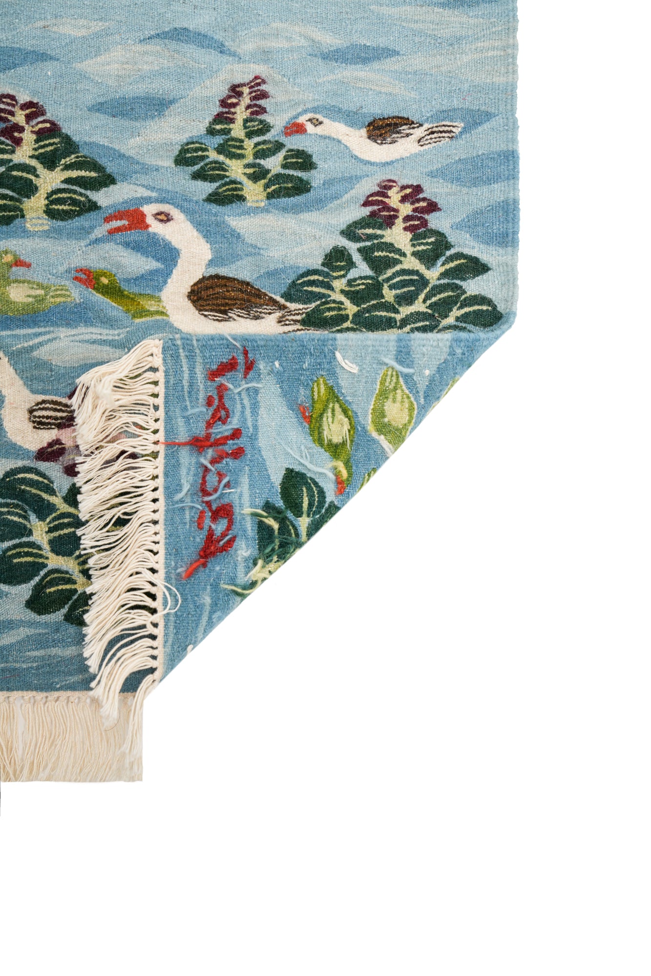Vintage Egyptian Harrania Tapestry 1'4" x 1'1"