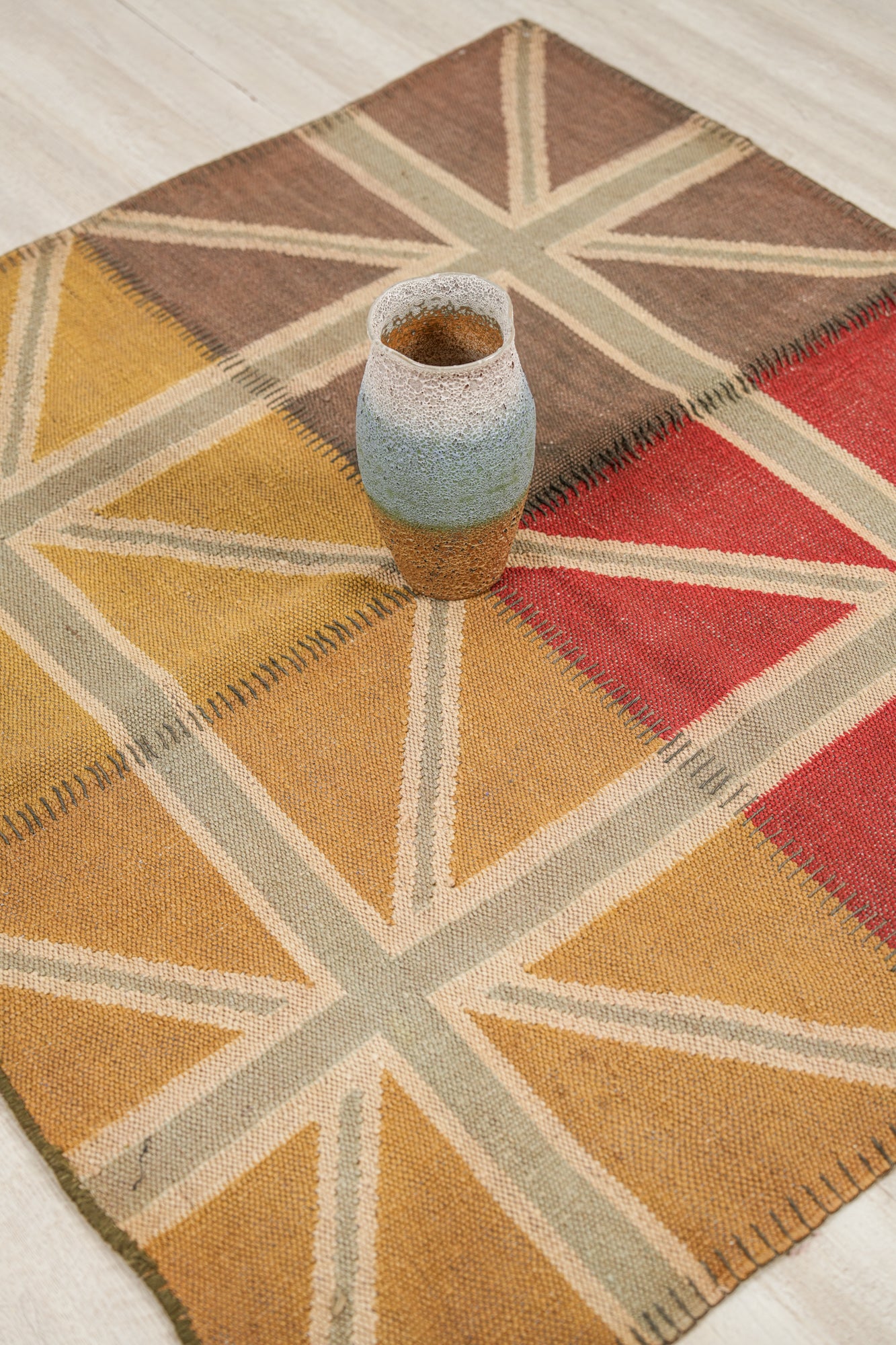 Vintage Scandanavian Kilim 4' x 3'8"