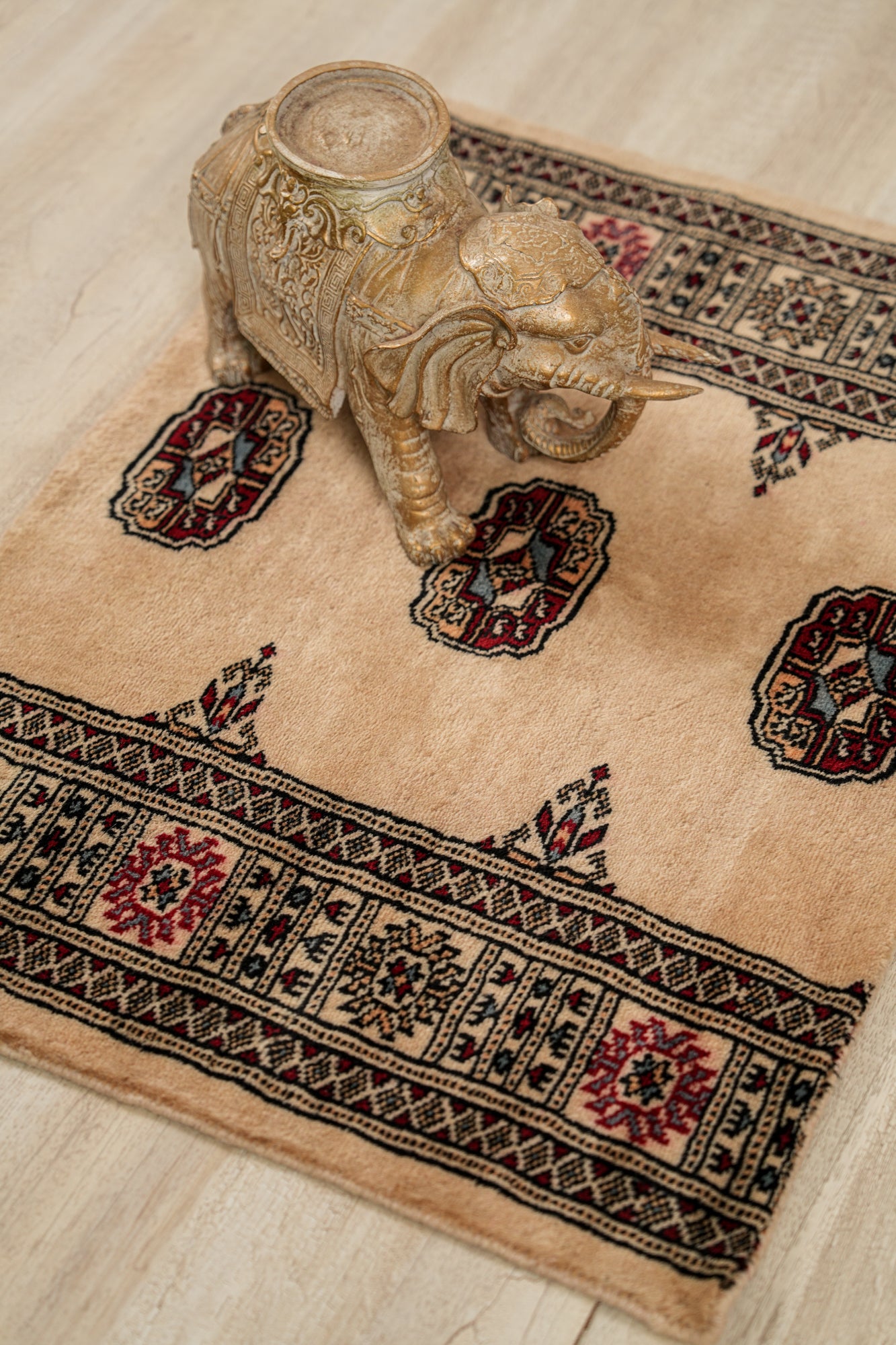 Vintage Bokhara Fragment Rug 2'7" x 1'9"