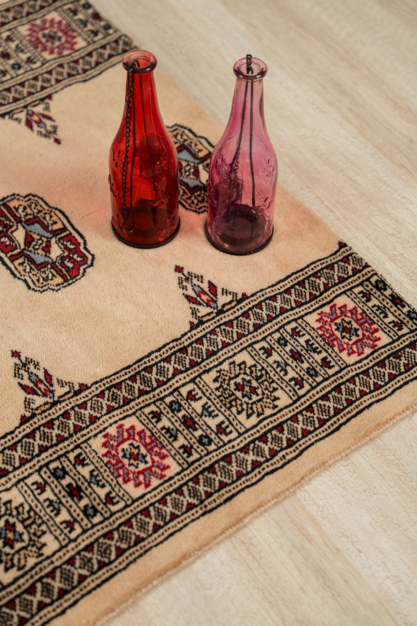 Vintage Bokhara Fragment Rug 2'7" x 1'9"