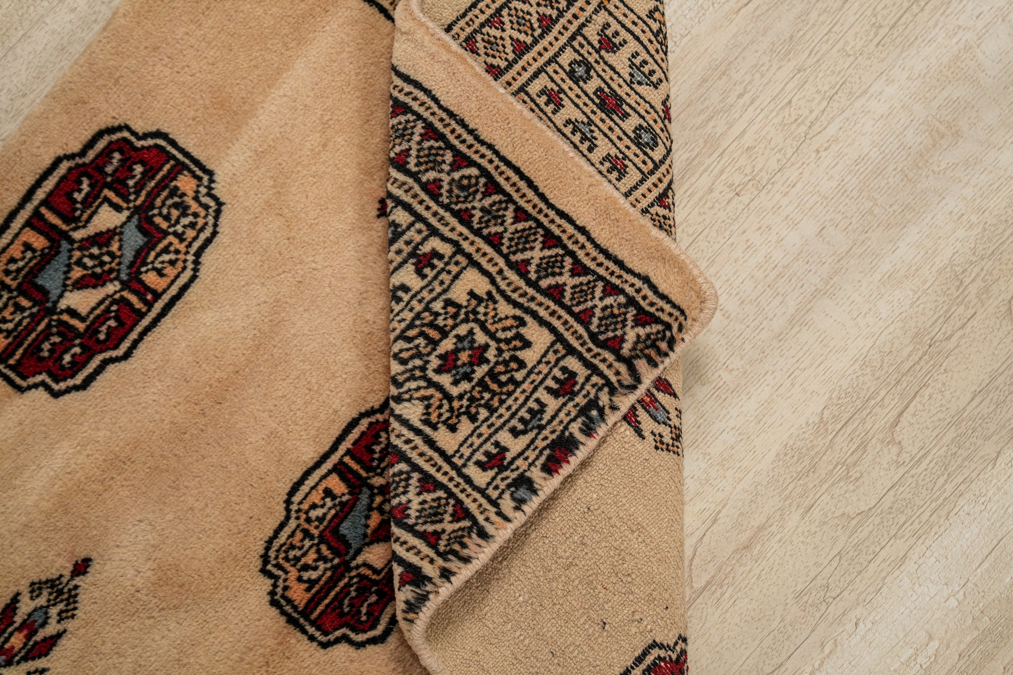 Vintage Bokhara Fragment Rug 2'7" x 1'9"