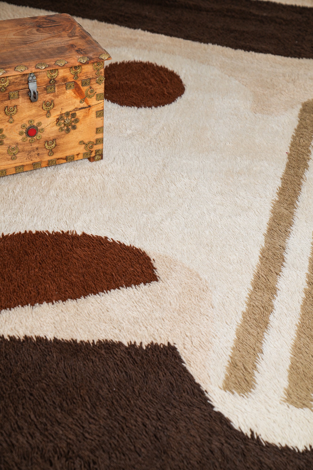 Vintage Scandinavian Rya Rug 11'6" x 8'