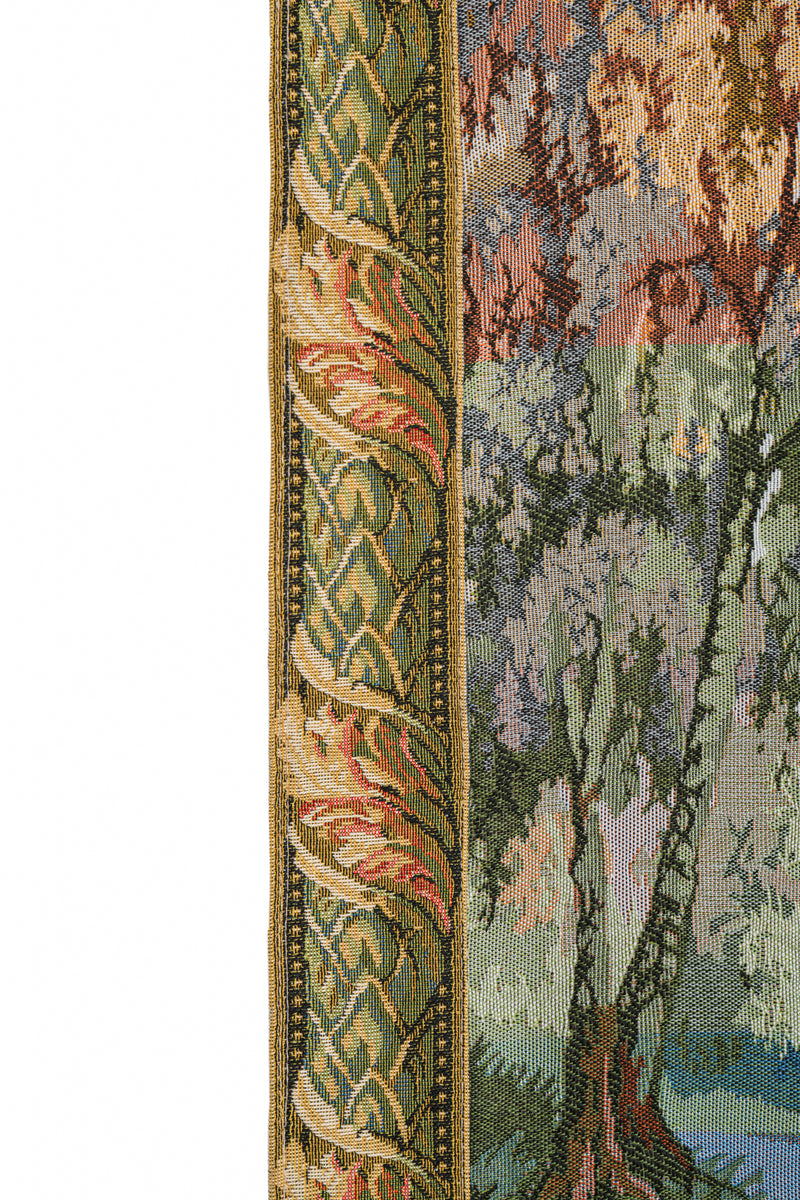 Vintage EUROPEAN LOOM Tapestry 4' X 2'4" (THE MANOR)