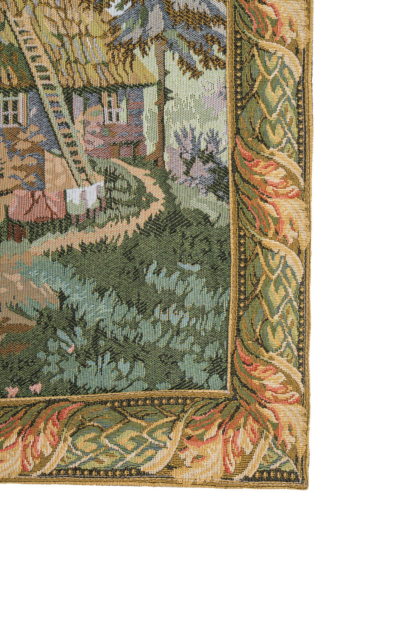 Vintage EUROPEAN LOOM Tapestry 4' X 2'4" (THE MANOR)